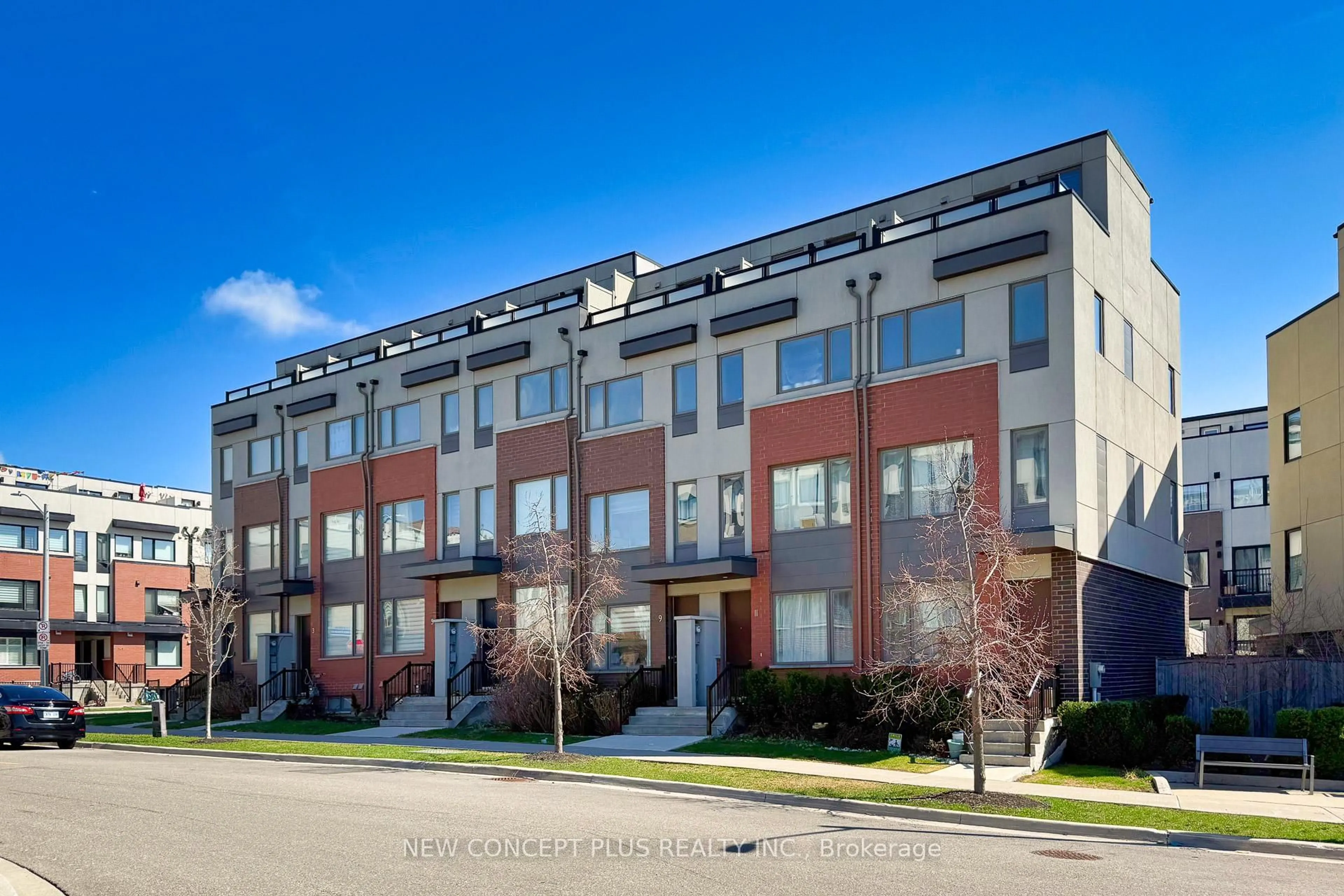 Home with brick exterior material, street for 9 Thomas Mulholland Dr, Toronto Ontario M3K 0C1