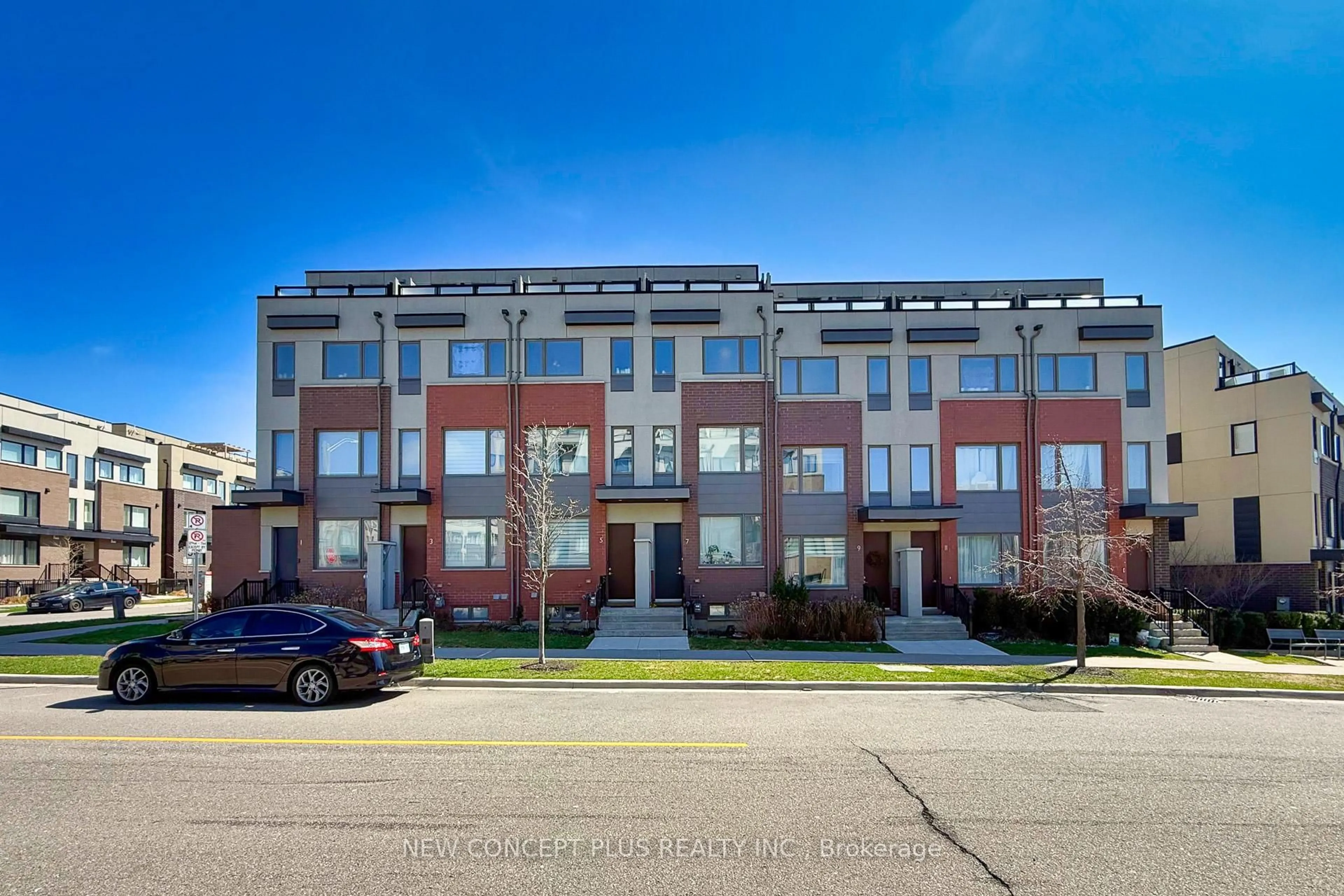 Home with brick exterior material, street for 9 Thomas Mulholland Dr, Toronto Ontario M3K 0C1