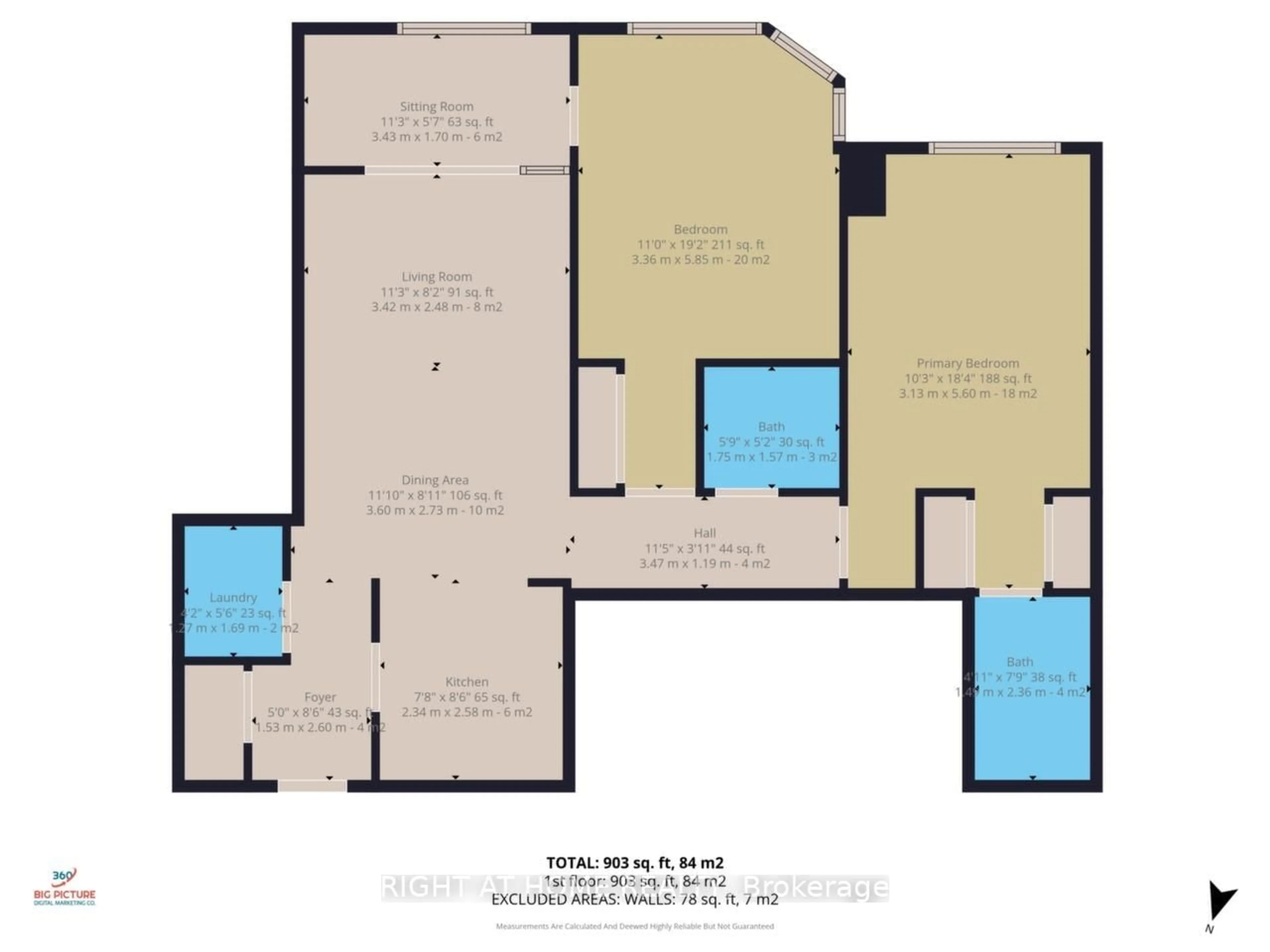 Floor plan for 3 Hickory Tree Rd #102, Toronto Ontario M9N 3W5