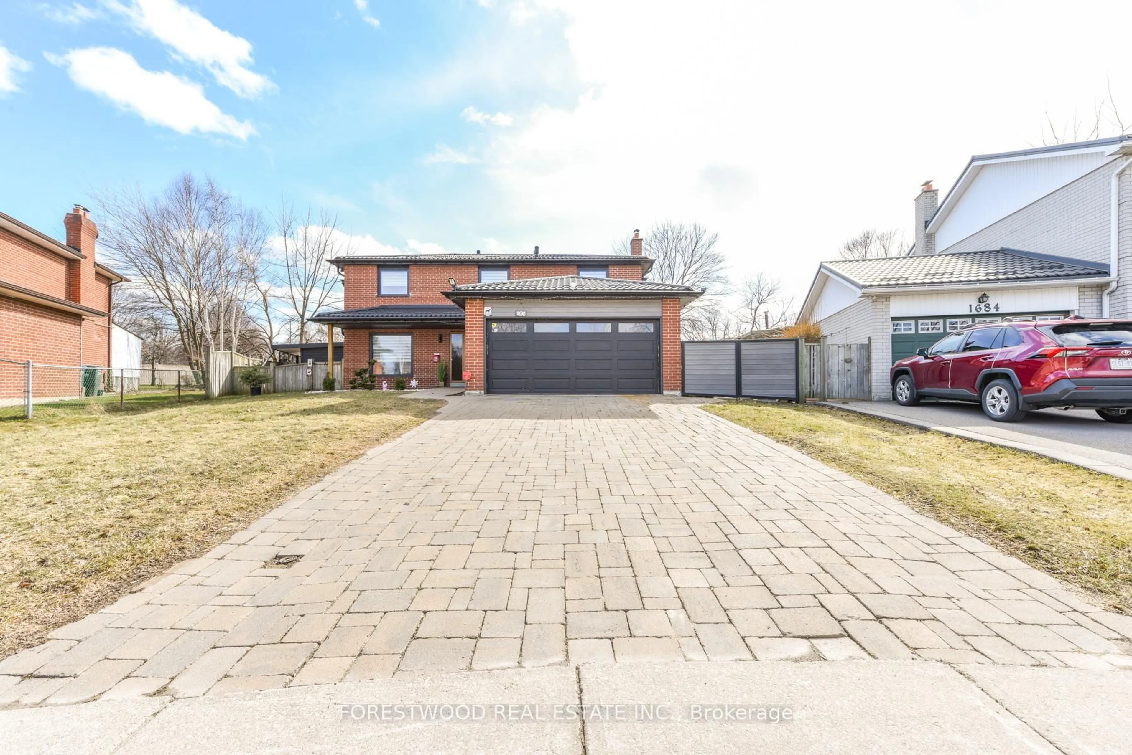 Home with brick exterior material, street for 1690 Saltdene Terr, Mississauga Ontario L4W 2E4