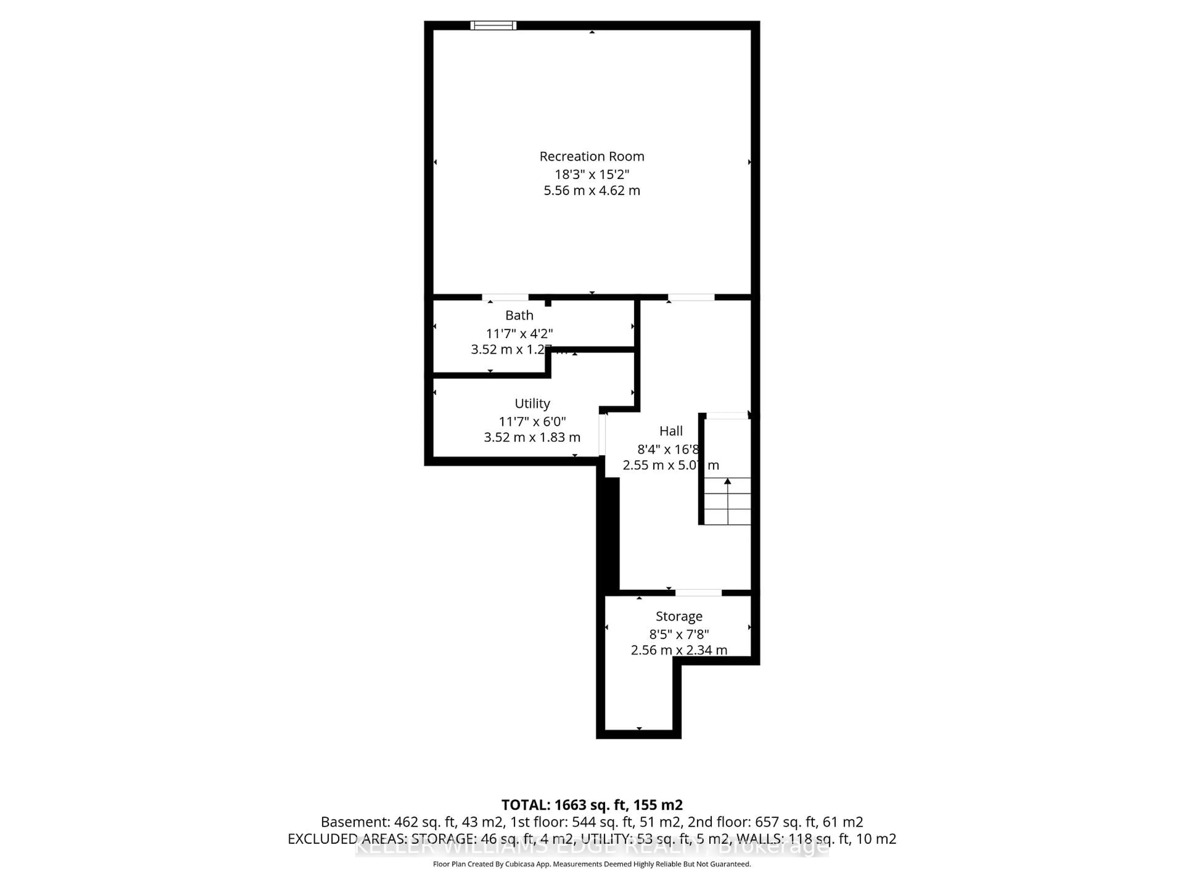 Floor plan for 1576 Newlands Cres #60, Burlington Ontario L7M 1V6