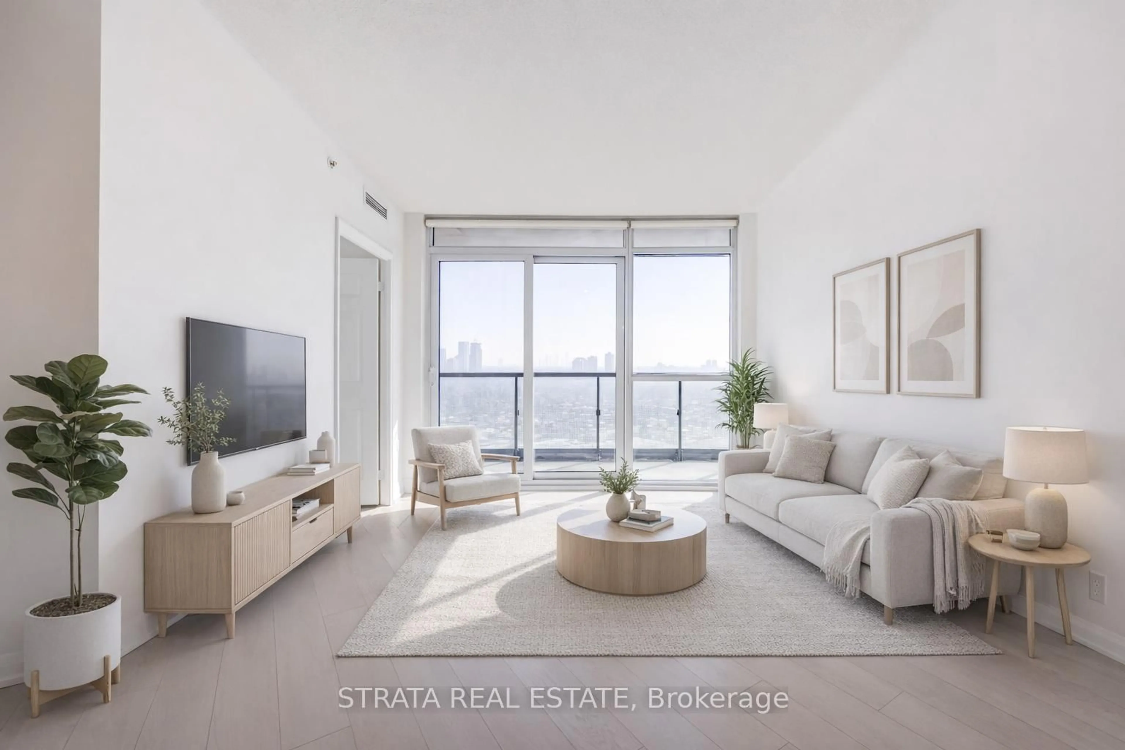 Living room with furniture, unknown for 30 Gibbs Rd #2207, Toronto Ontario M9B 0E4