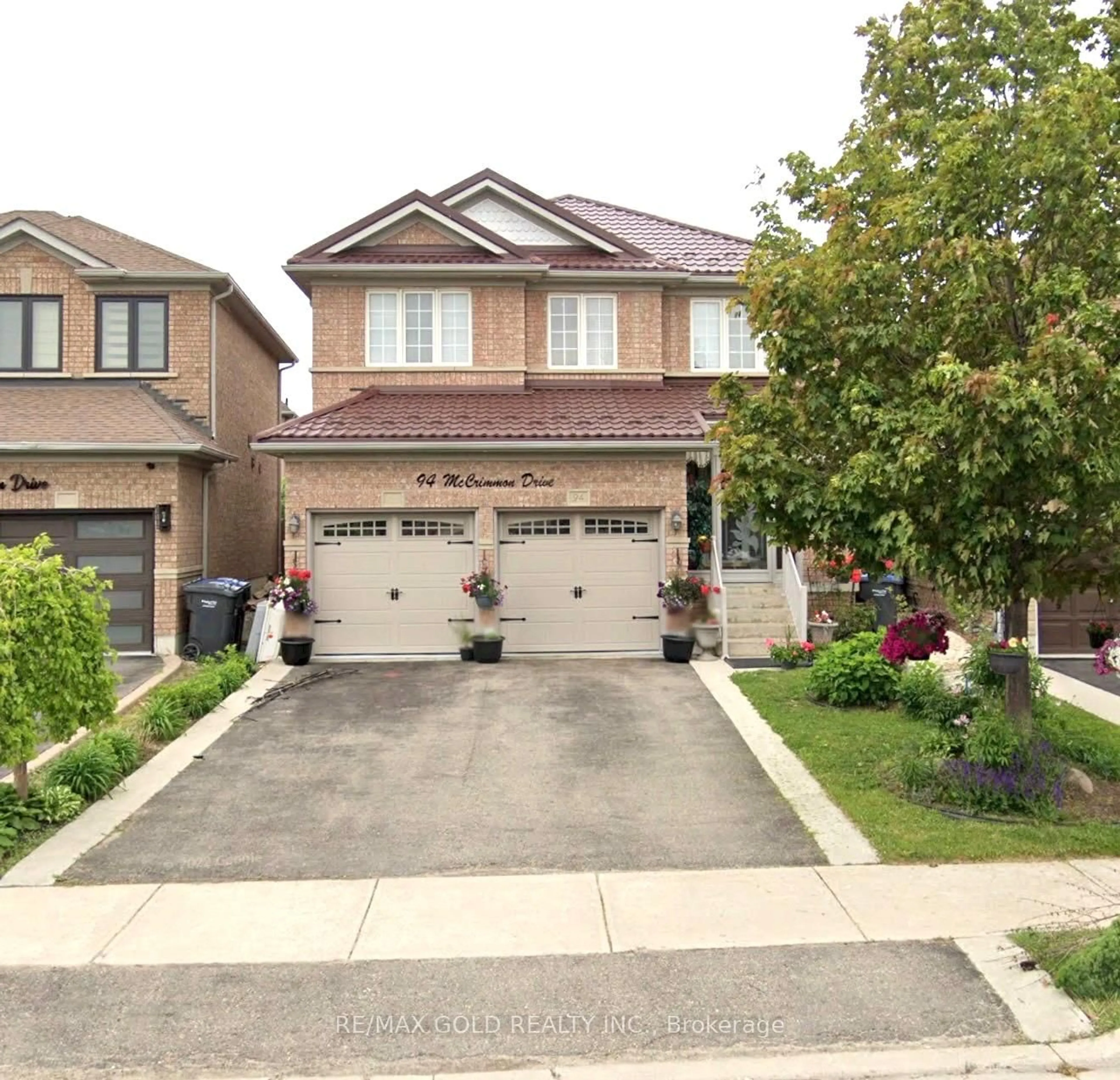 Home with brick exterior material, street for 94 Mccrimmon Dr, Brampton Ontario L7A 2Z6