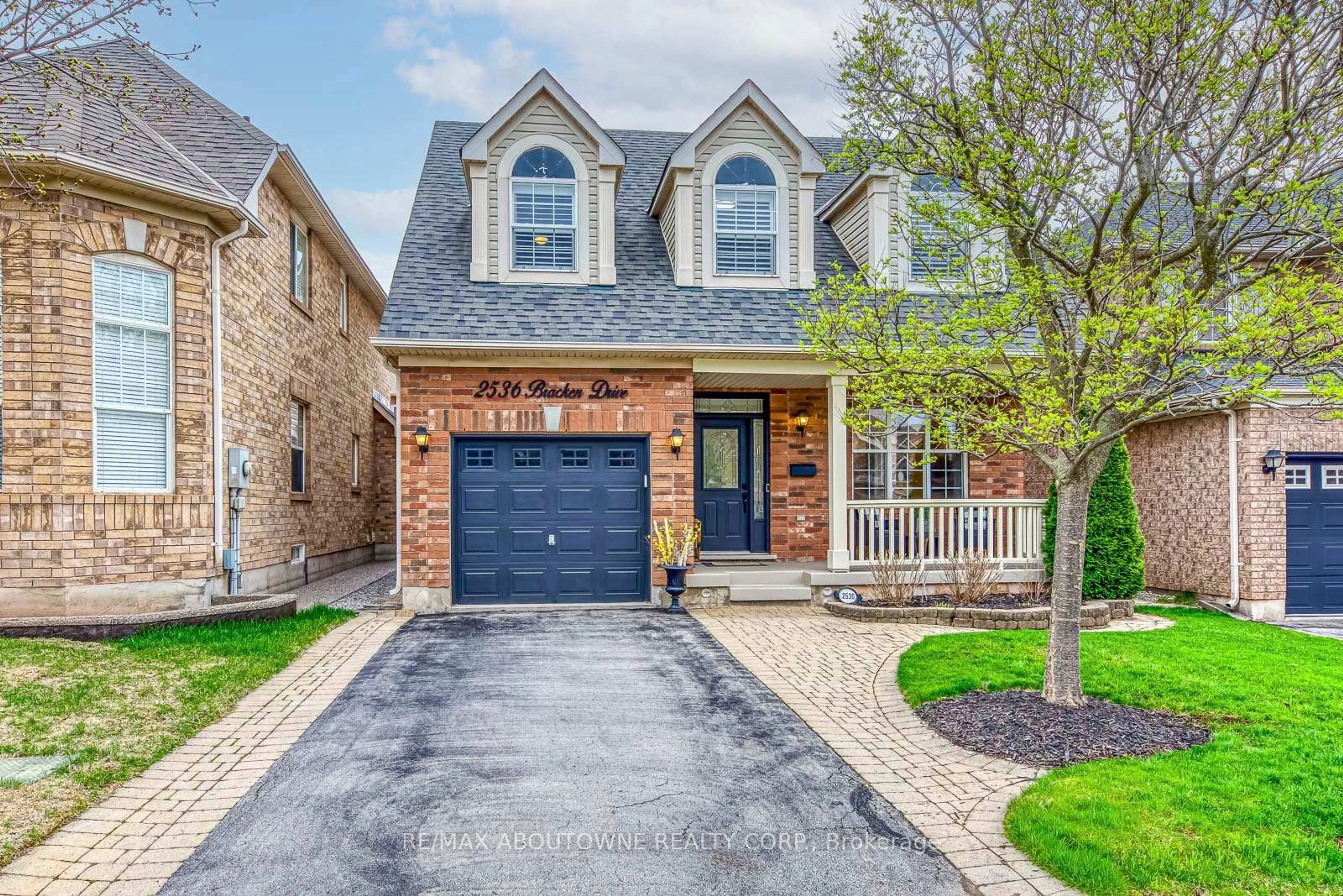 Home with brick exterior material, street for 2536 Bracken Dr, Oakville Ontario L6M 4R7
