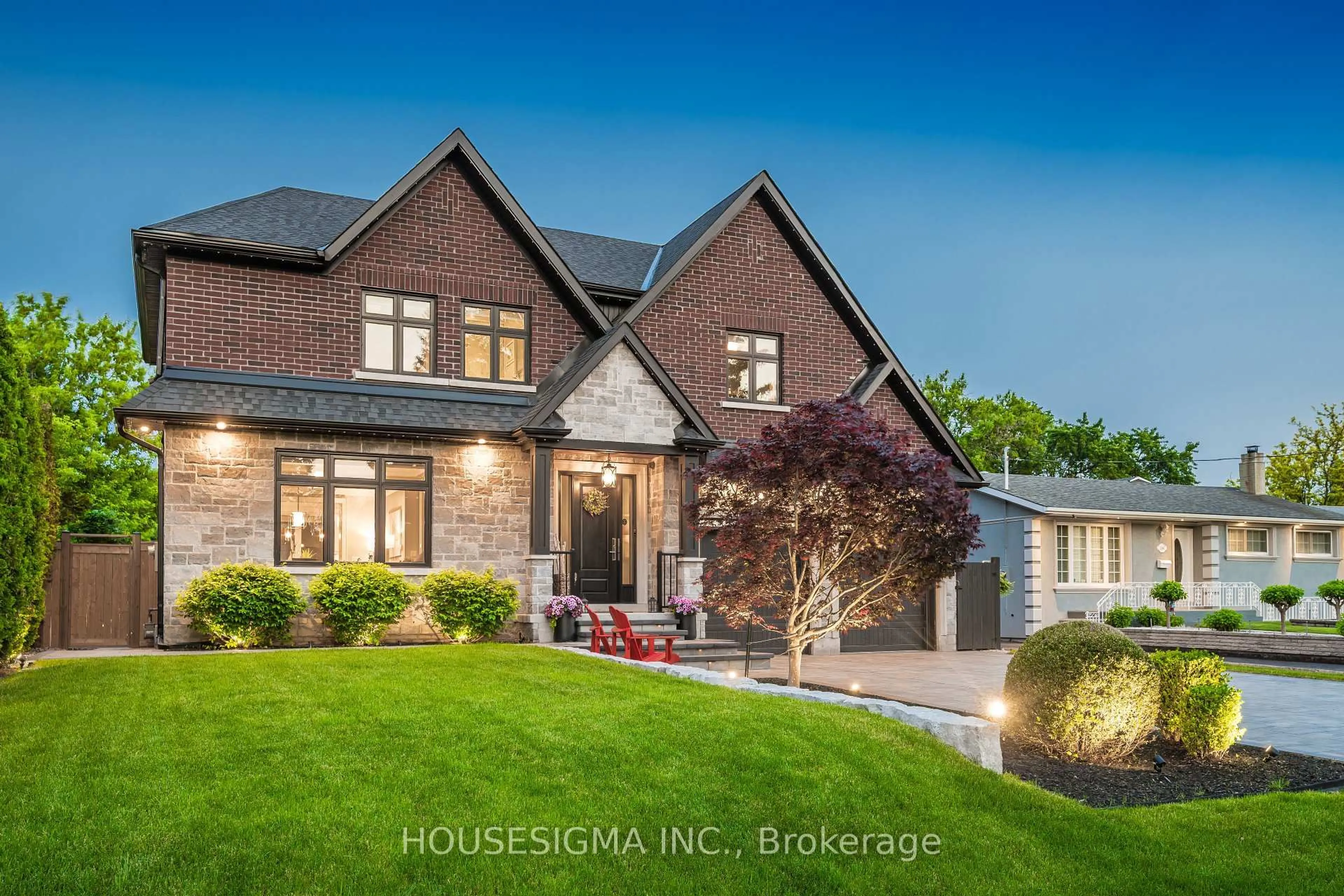 Home with brick exterior material, street for 1298 Pinegrove Rd, Oakville Ontario L6L 2X3