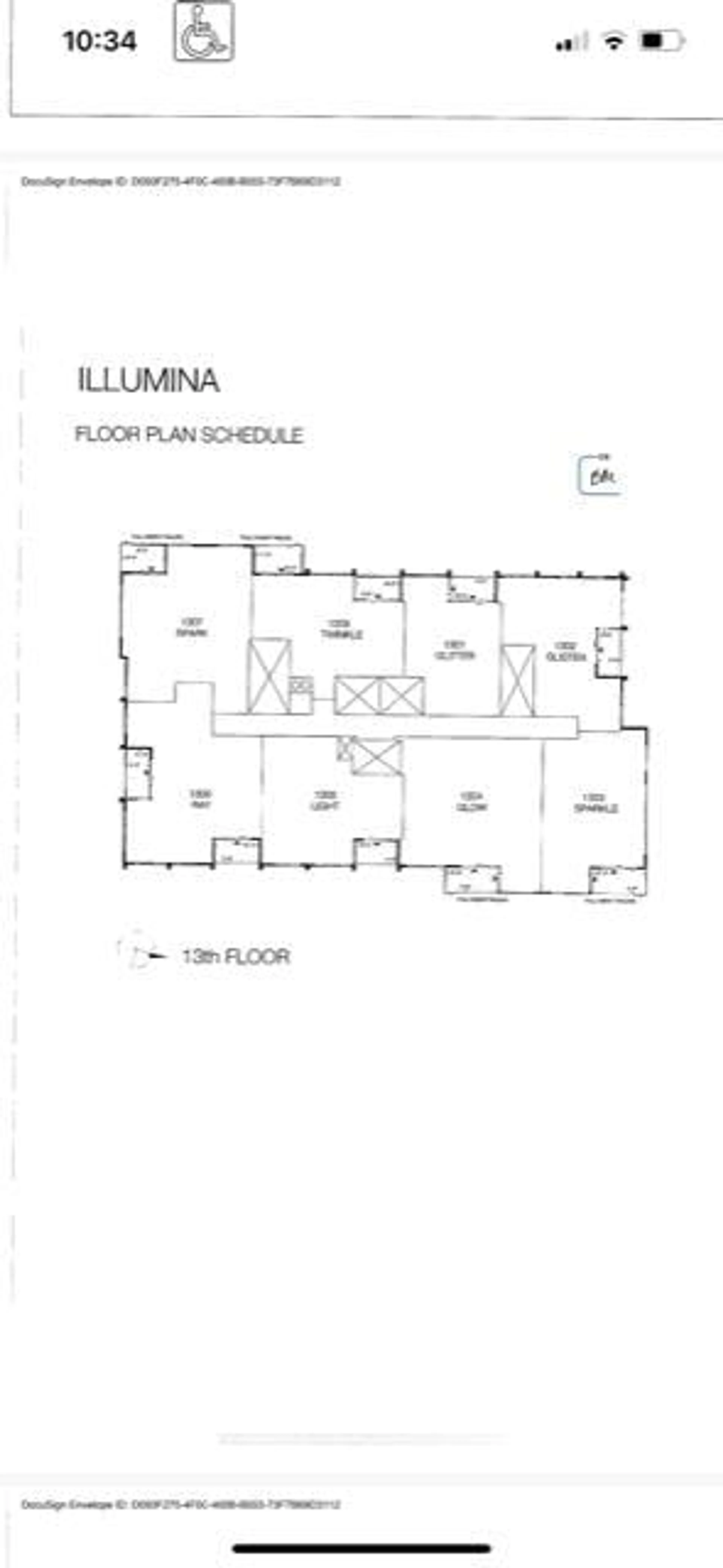 Floor plan for 500 Brock Ave #1306, Burlington Ontario L7S 0A5