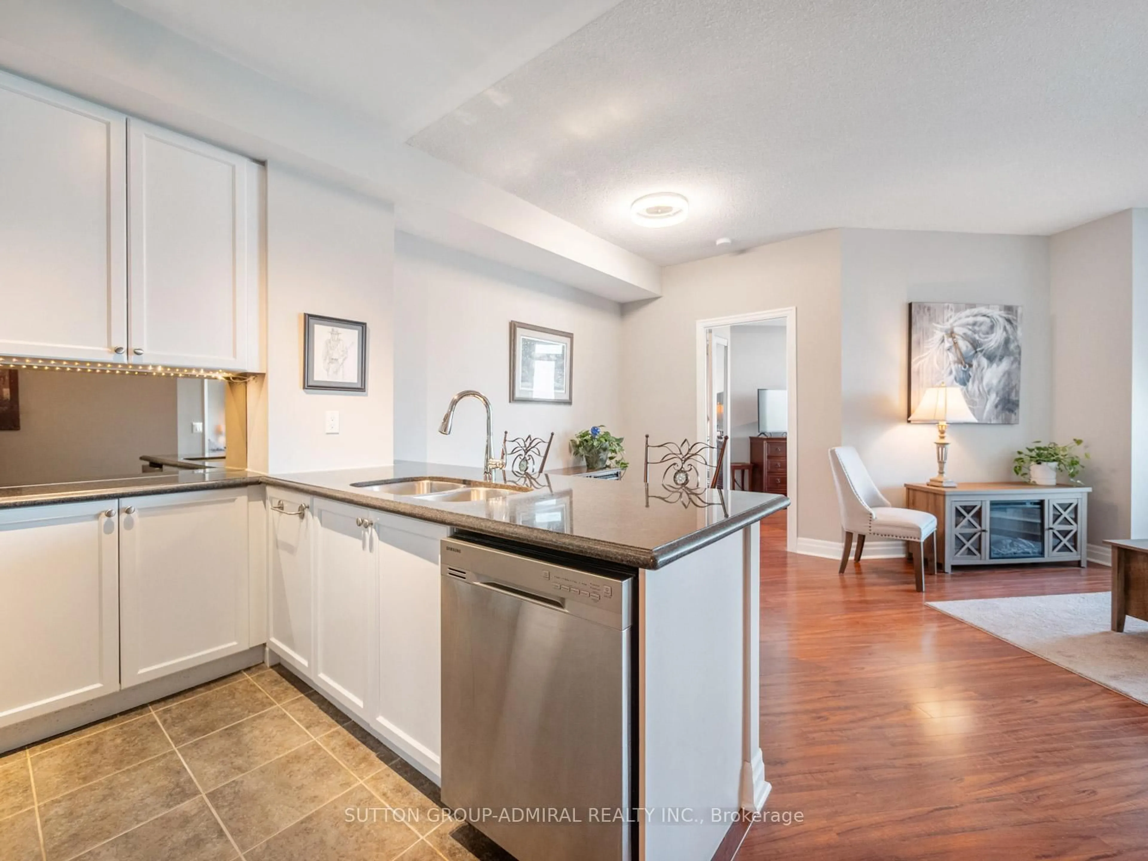 Open concept kitchen, ceramic/tile floor for 2121 Lake Shore Blvd #2304, Toronto Ontario M8V 4E9