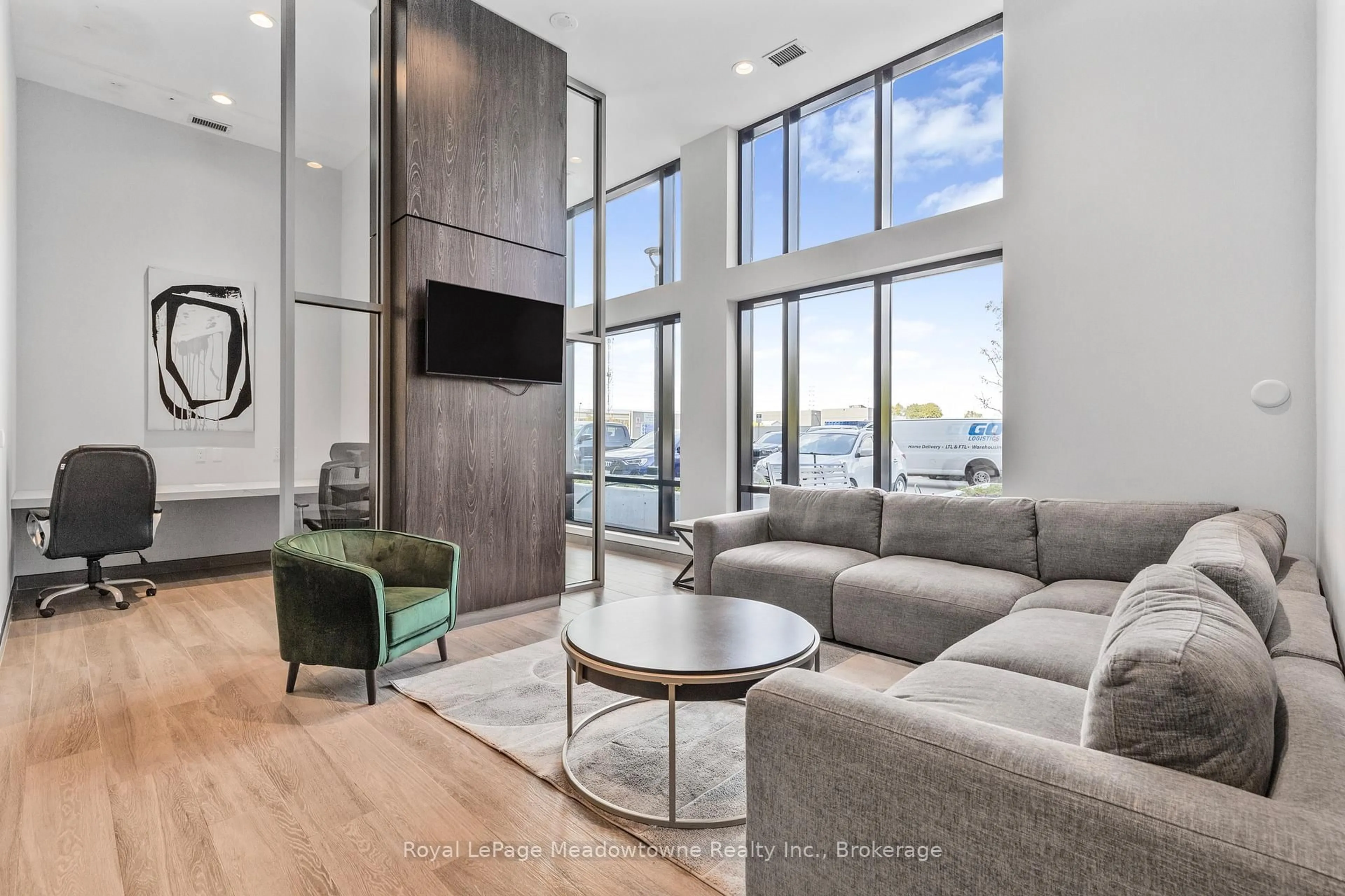 Living room with furniture, unknown for 8010 Derry Rd #TH 107, Milton Ontario L9T 2X5