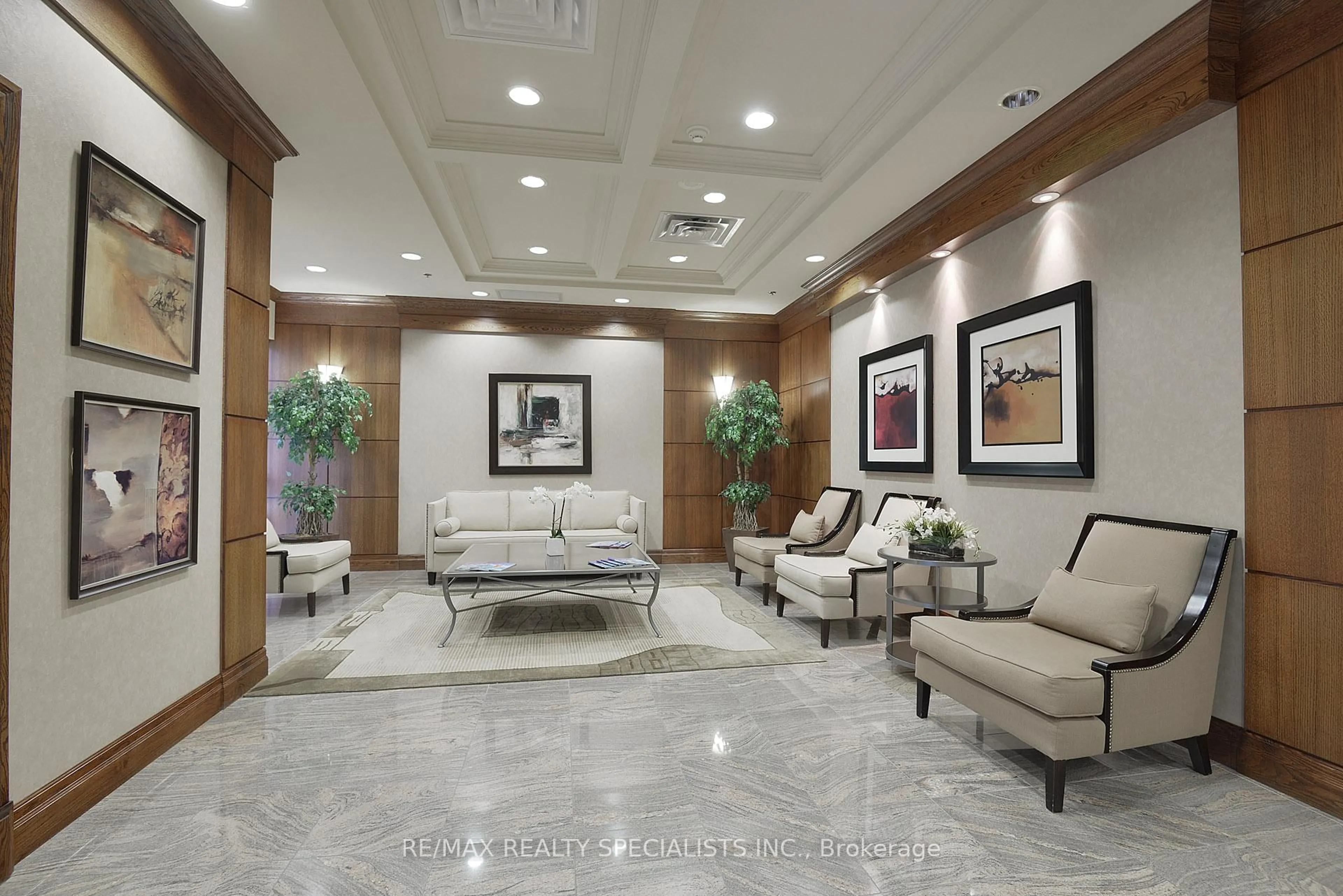 Lobby for 5 Michael Power Pl #1005, Toronto Ontario M9A 0A3