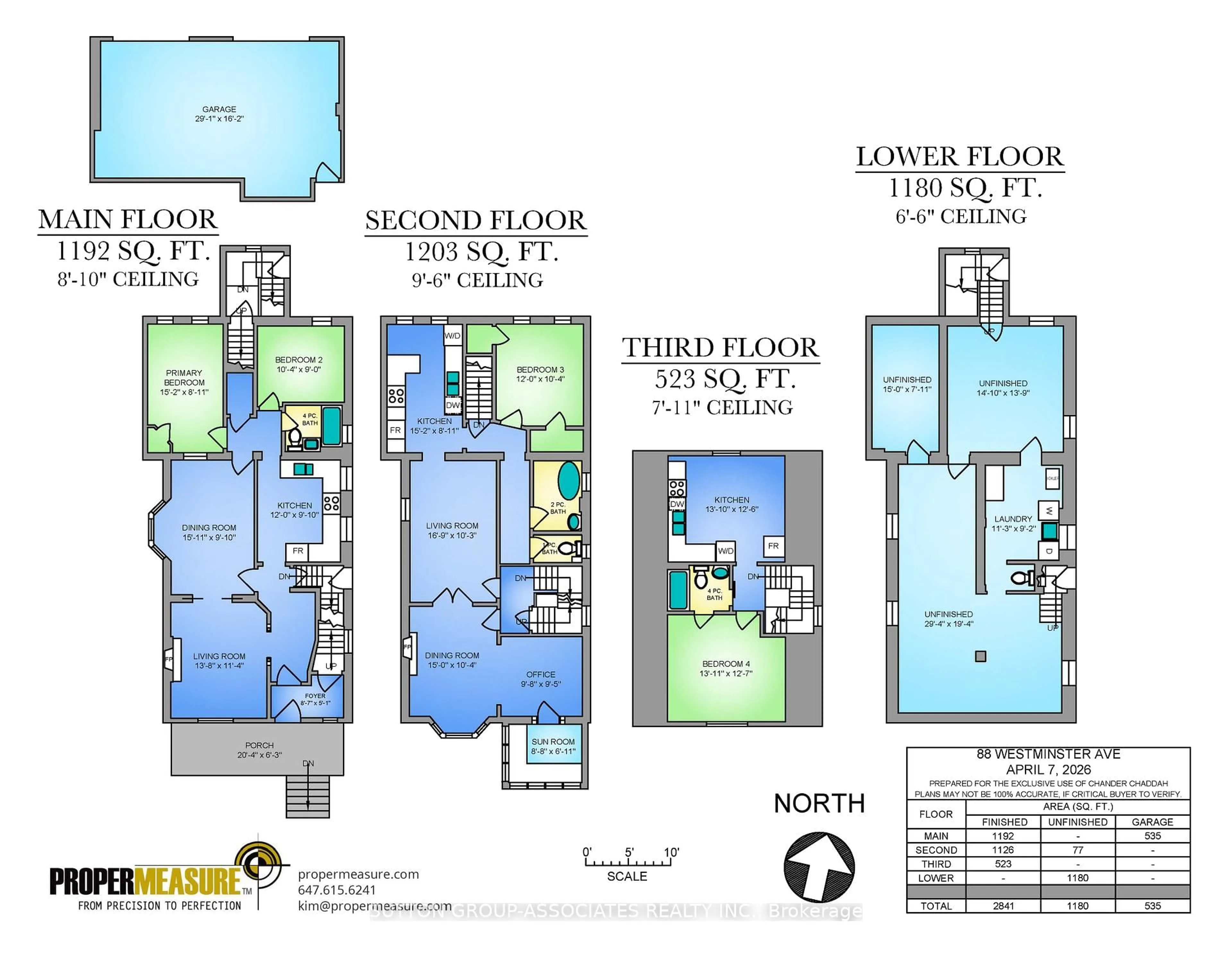 Floor plan for 88 Westminster Ave, Toronto Ontario M6R 1N4