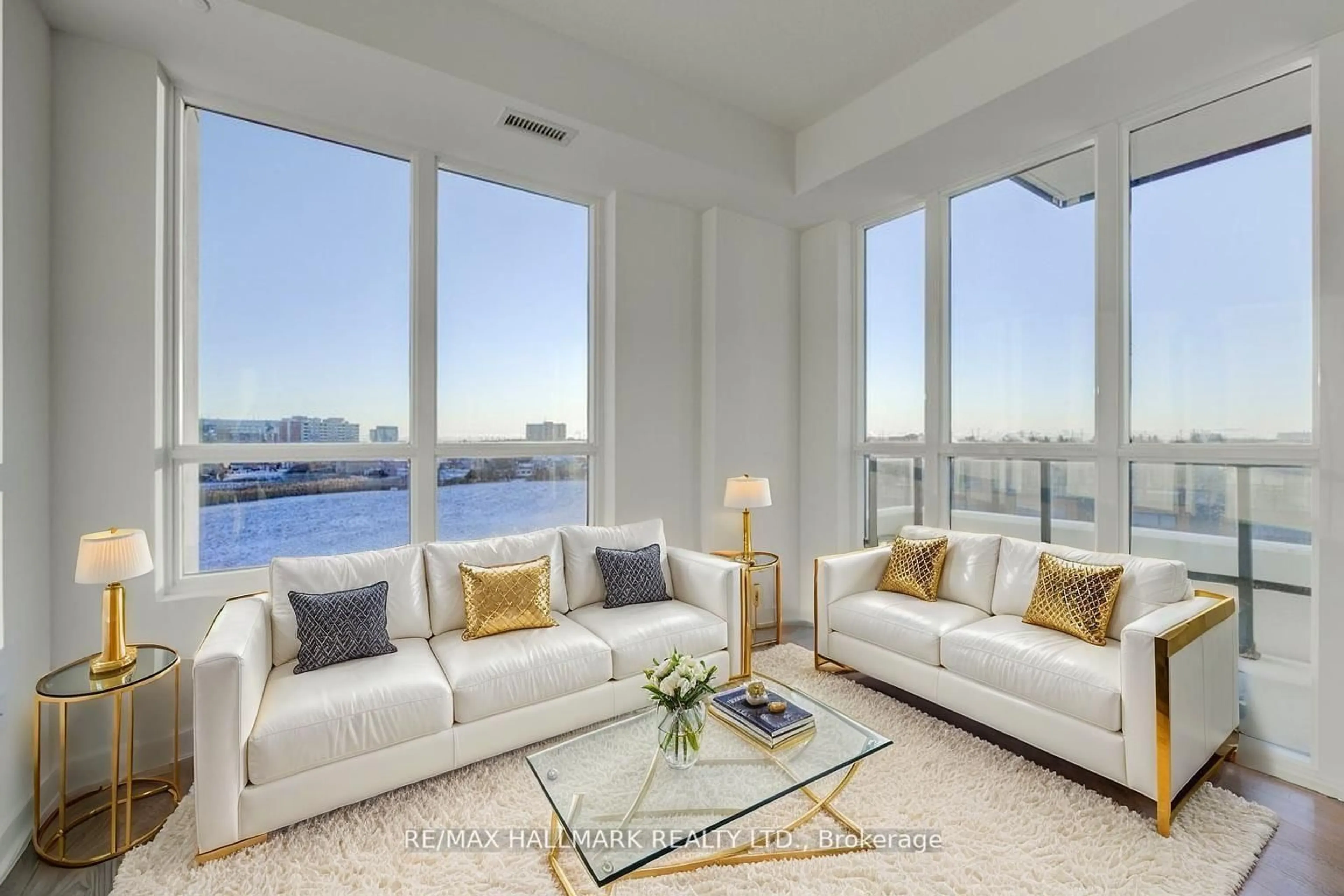 Living room with furniture, unknown for 225 Malta Ave #408, Brampton Ontario L6Y 4M5