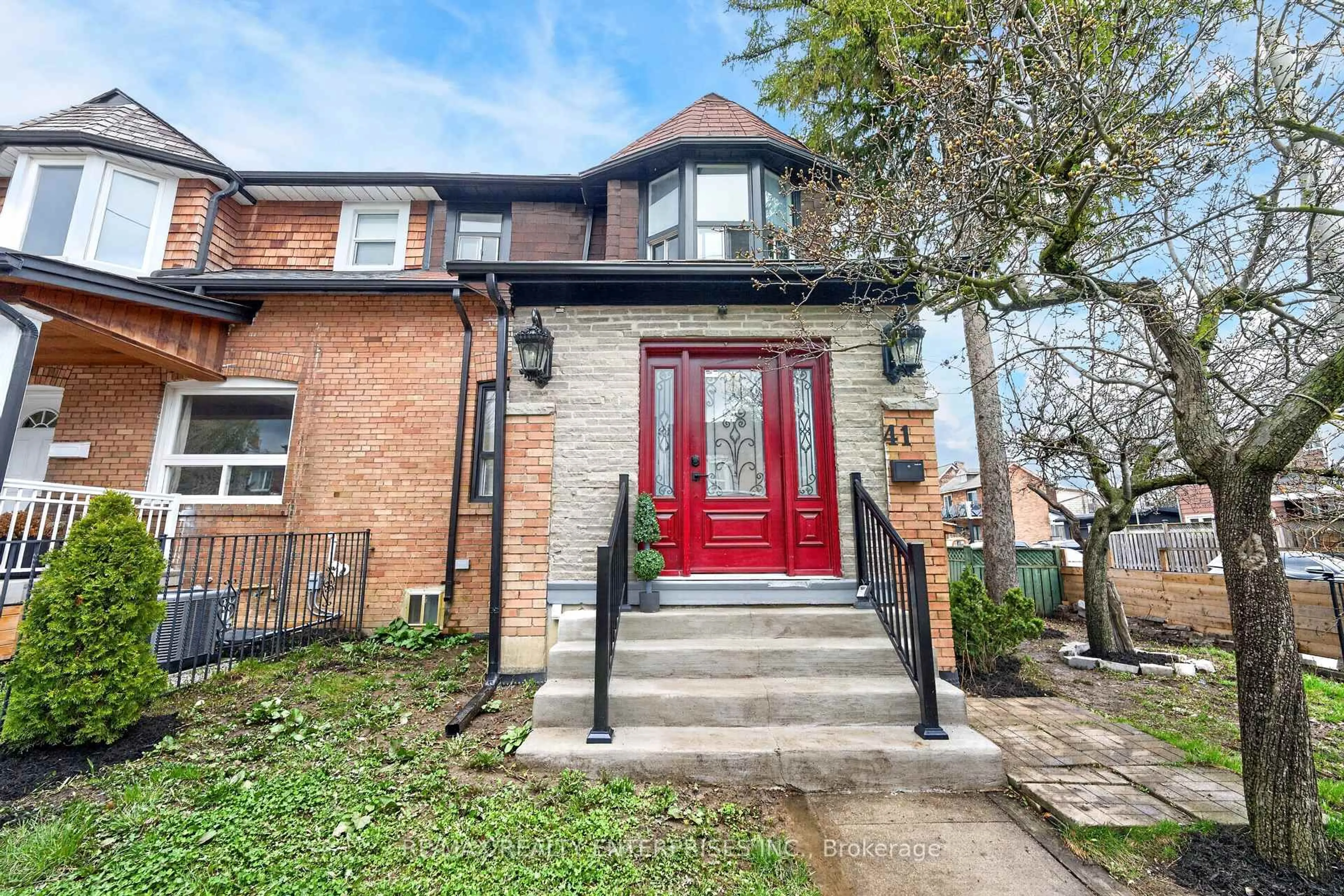 Home with brick exterior material, street for 41 Greenlaw Ave, Toronto Ontario M6H 3V7