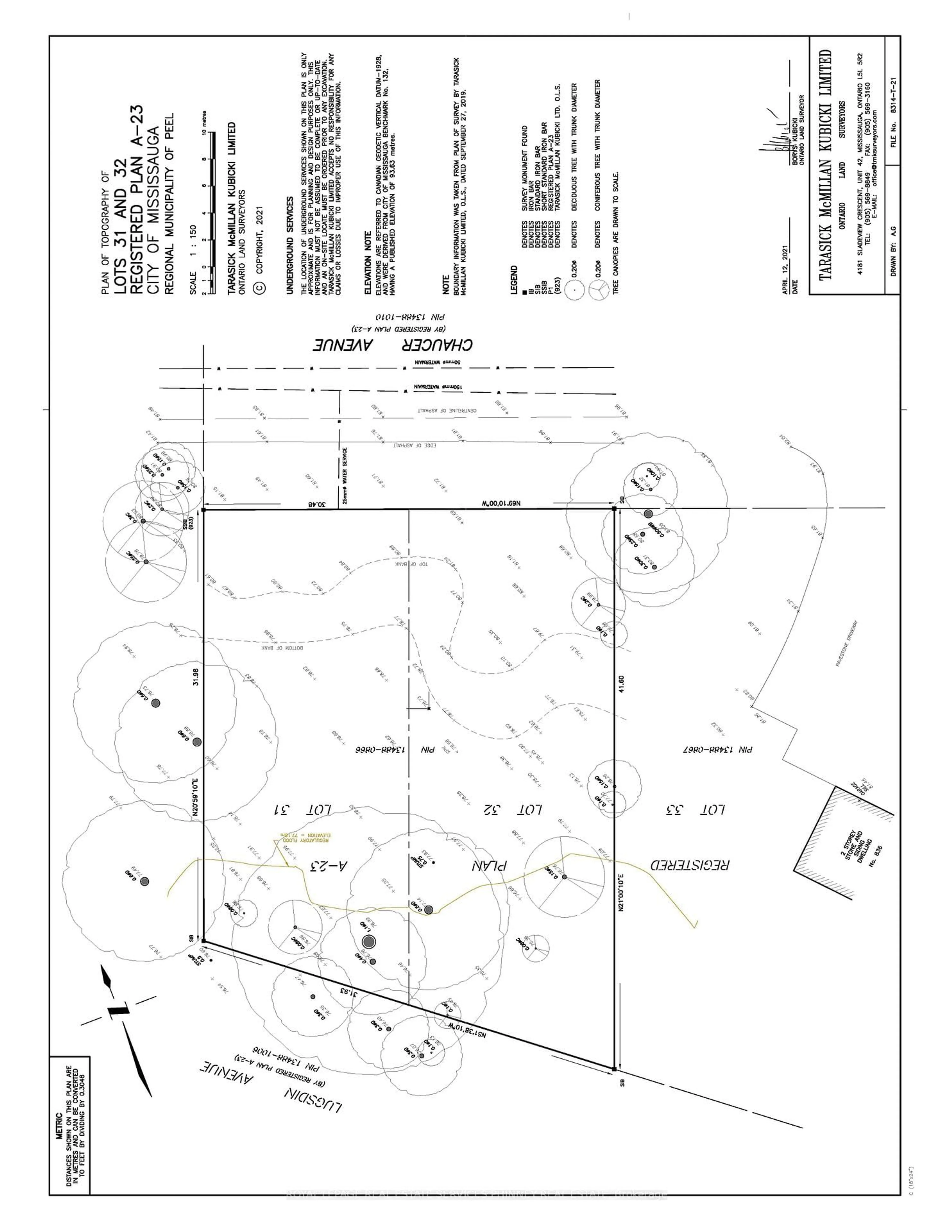 Floor plan for 846 Chaucer Ave, Mississauga Ontario L5H 2Z4