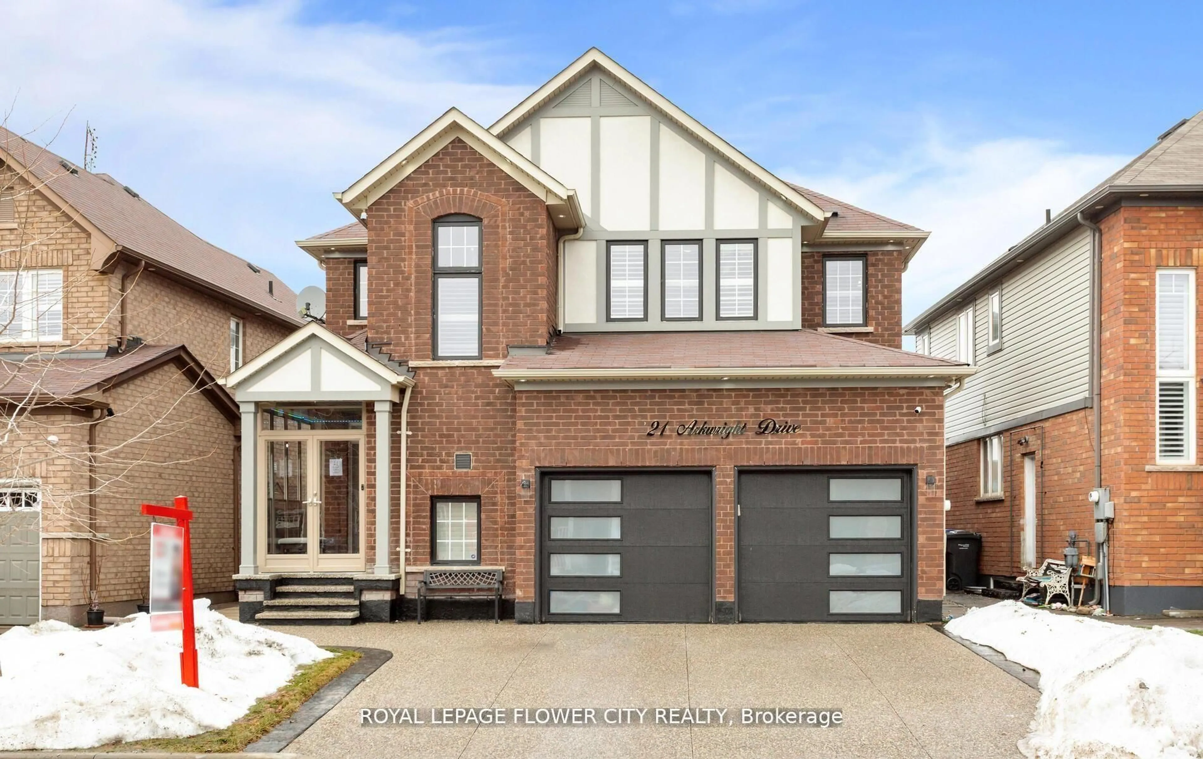 Home with brick exterior material, street for 21 Arkwright Dr, Brampton Ontario L7A 0V2