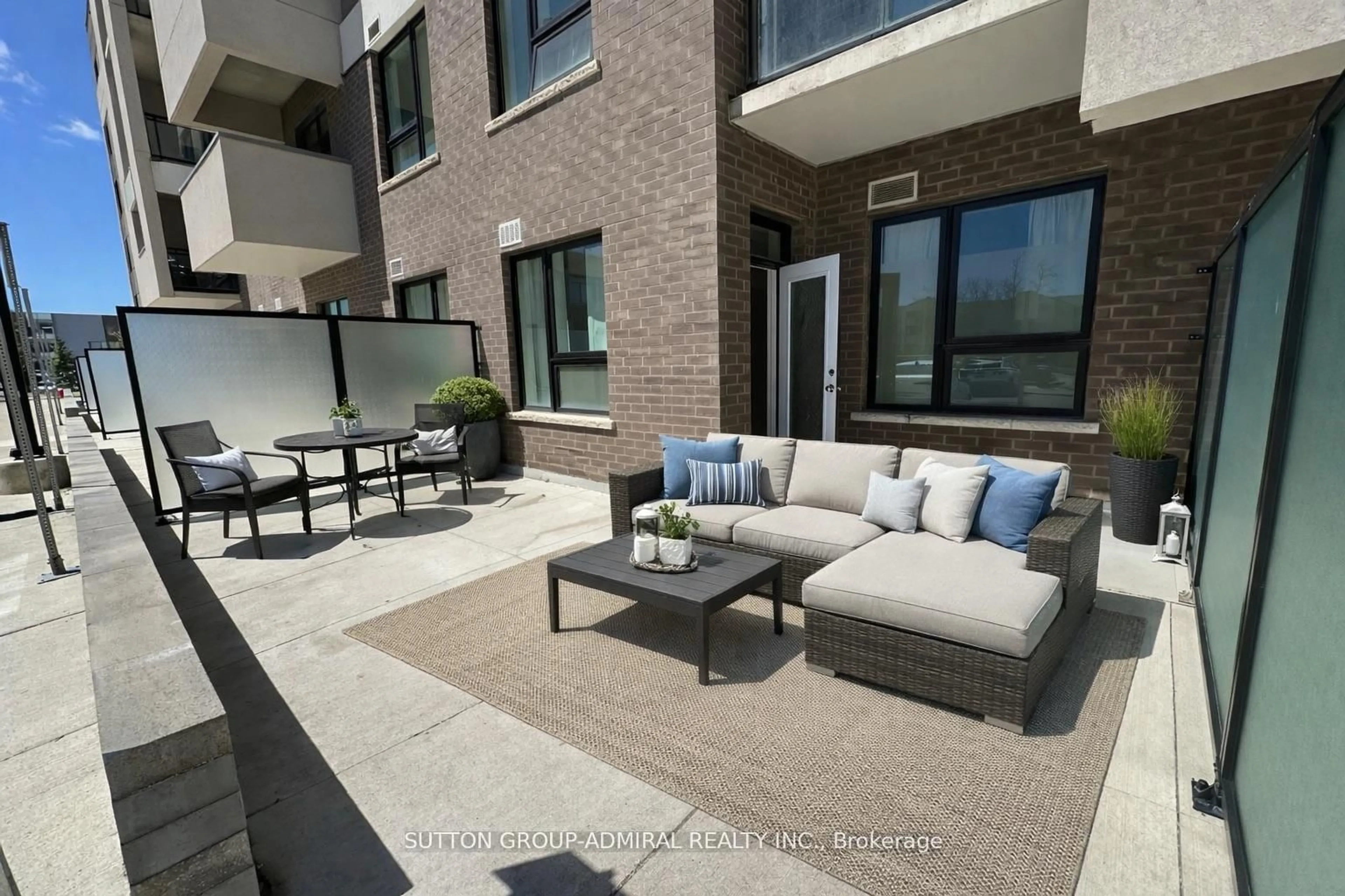 Patio, water/lake/river/ocean view for 1105 Leger Way #103, Milton Ontario L9E 1K7