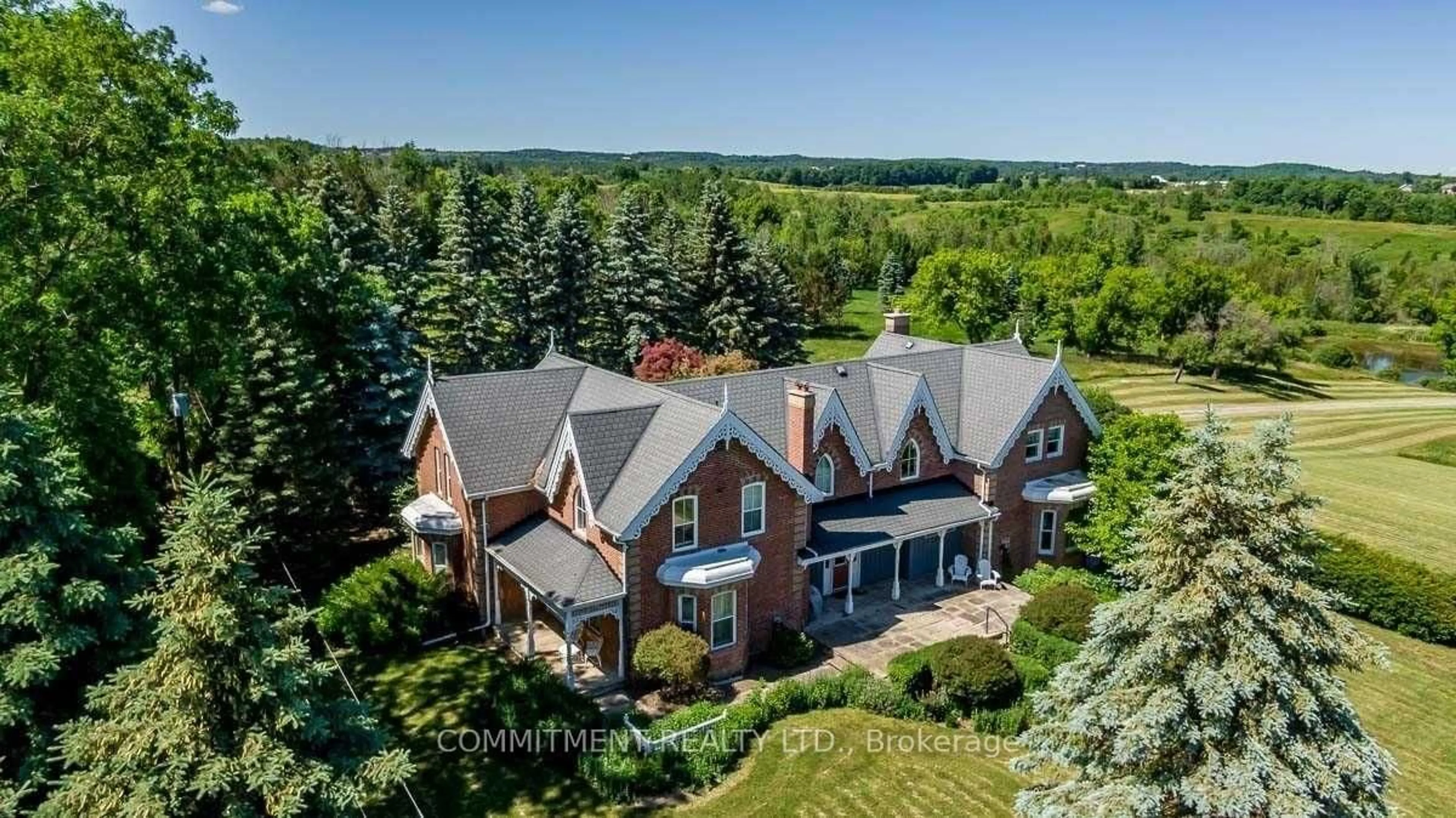 A pic from outside/outdoor area/front of a property/back of a property/a pic from drone, unknown for 16067 Heart Lake Rd, Caledon Ontario L7C 2L3