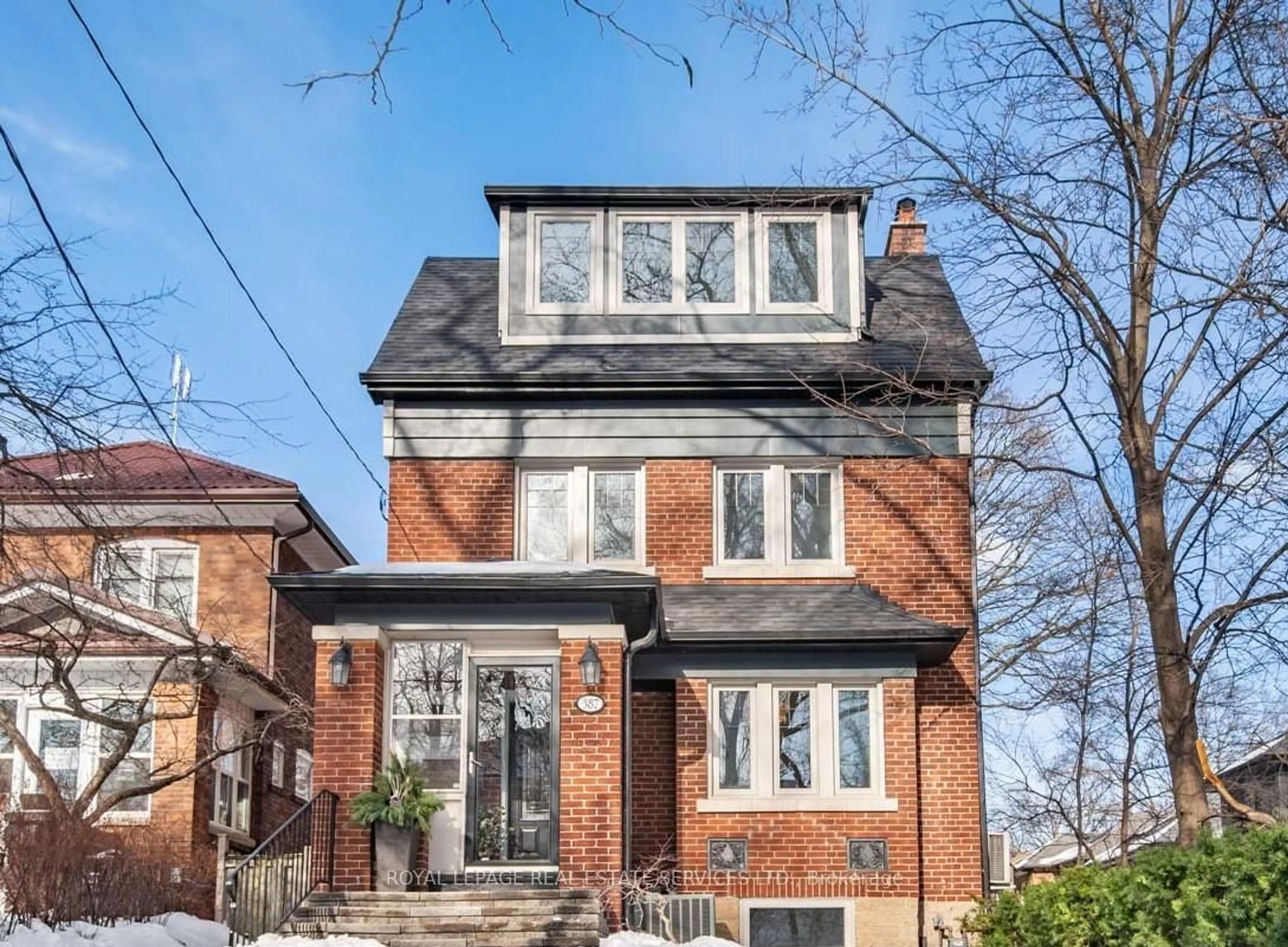 Home with brick exterior material, street for 387 Kennedy Ave, Toronto Ontario M6P 3C5