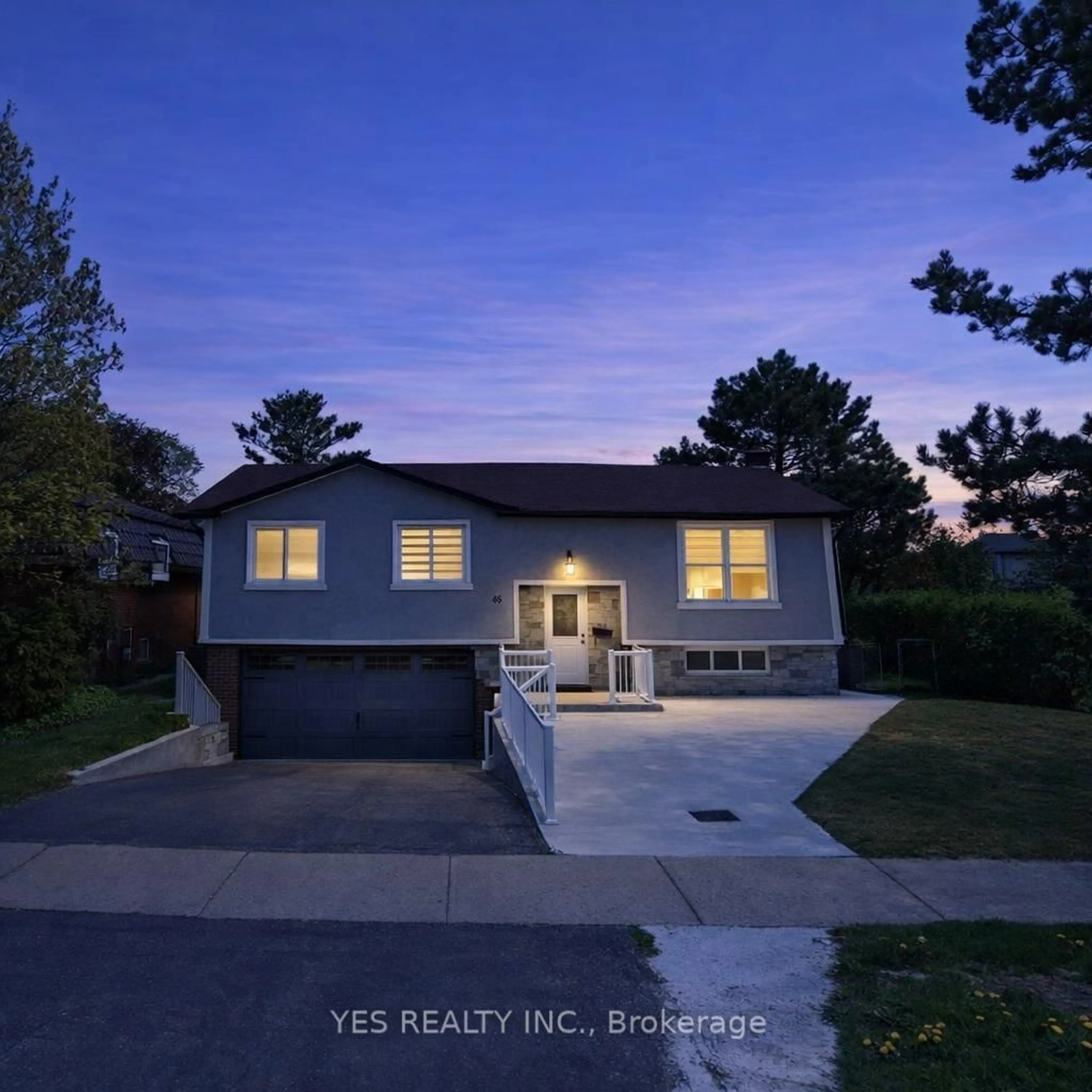 Home with vinyl exterior material, street for 65 Abell Dr, Brampton Ontario L6V 2W1