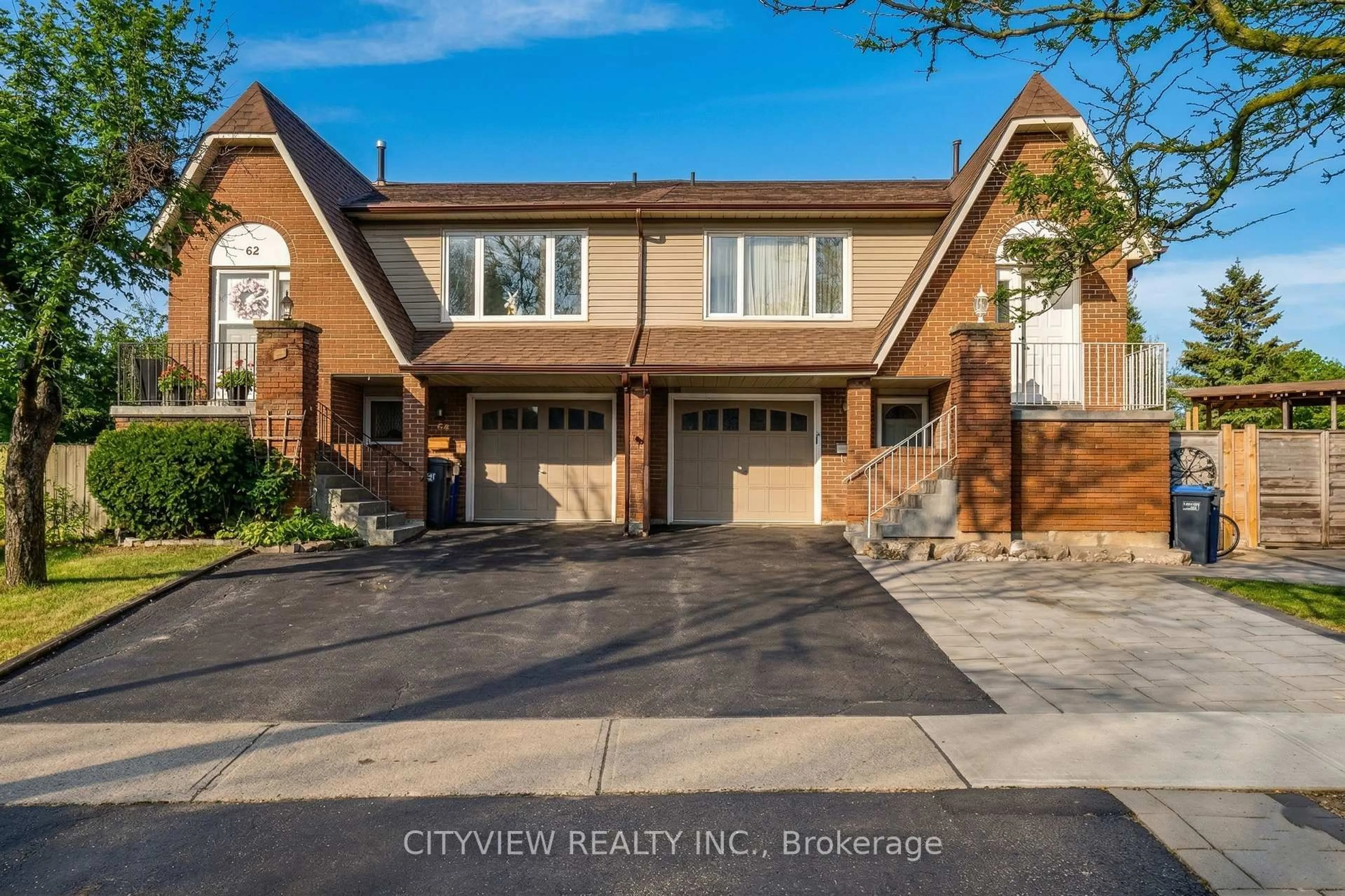 Home with brick exterior material, street for 64 Foxacre Row, Brampton Ontario L6V 3P5
