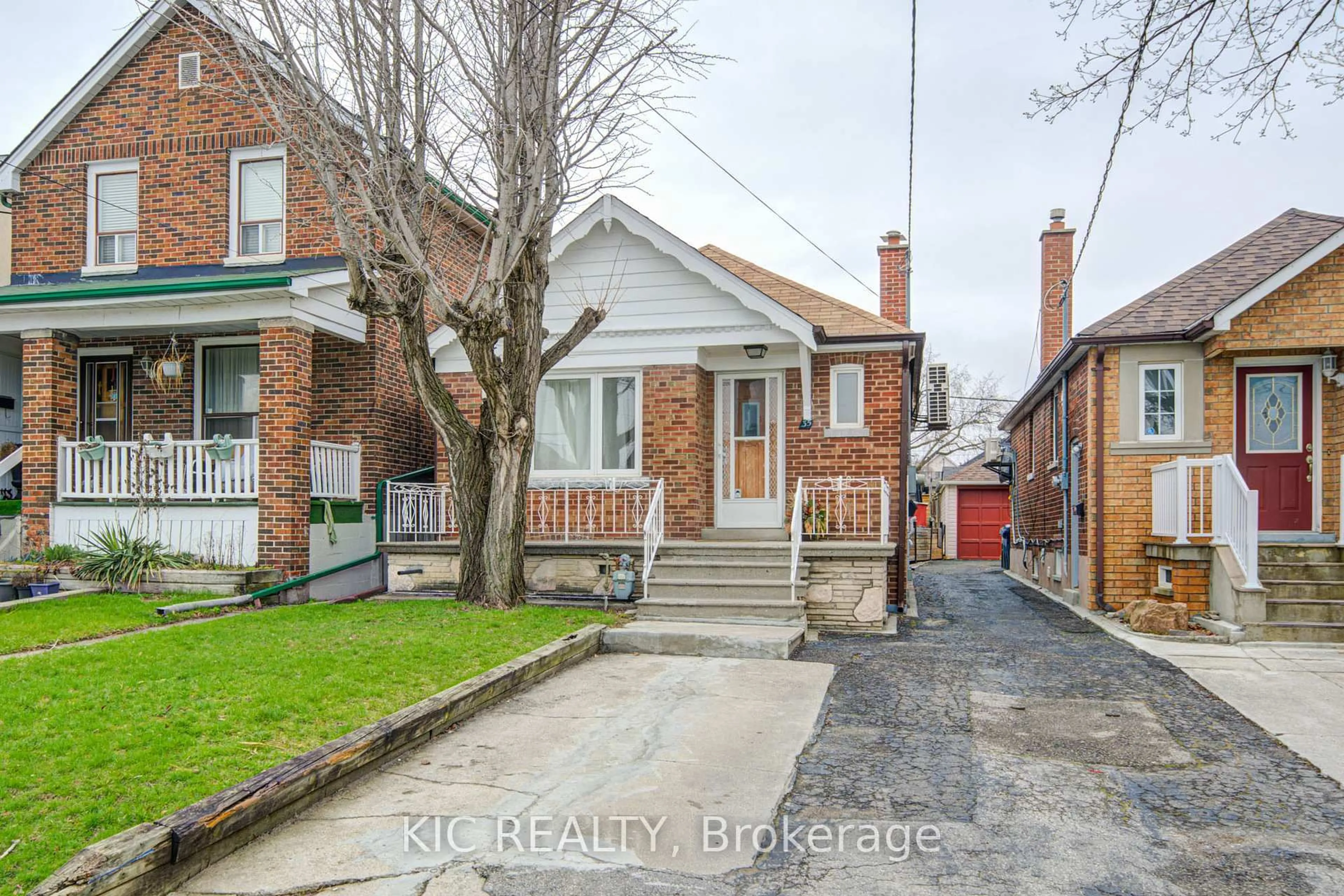 Home with brick exterior material, street for 35 MONTCALM Ave, Toronto Ontario M6E 4N2