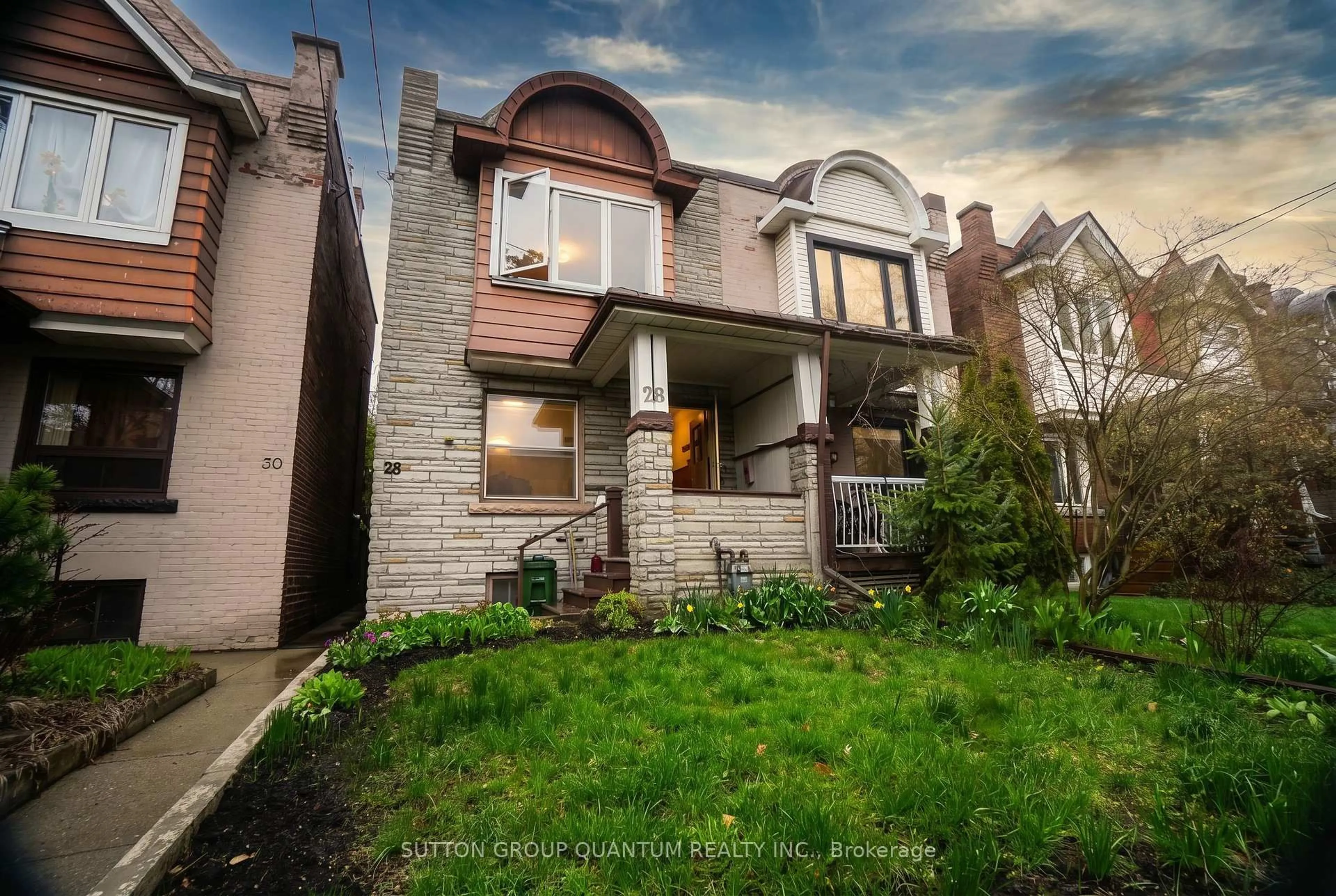 Home with brick exterior material, street for 28 Silver Ave, Toronto Ontario M6R 1X8