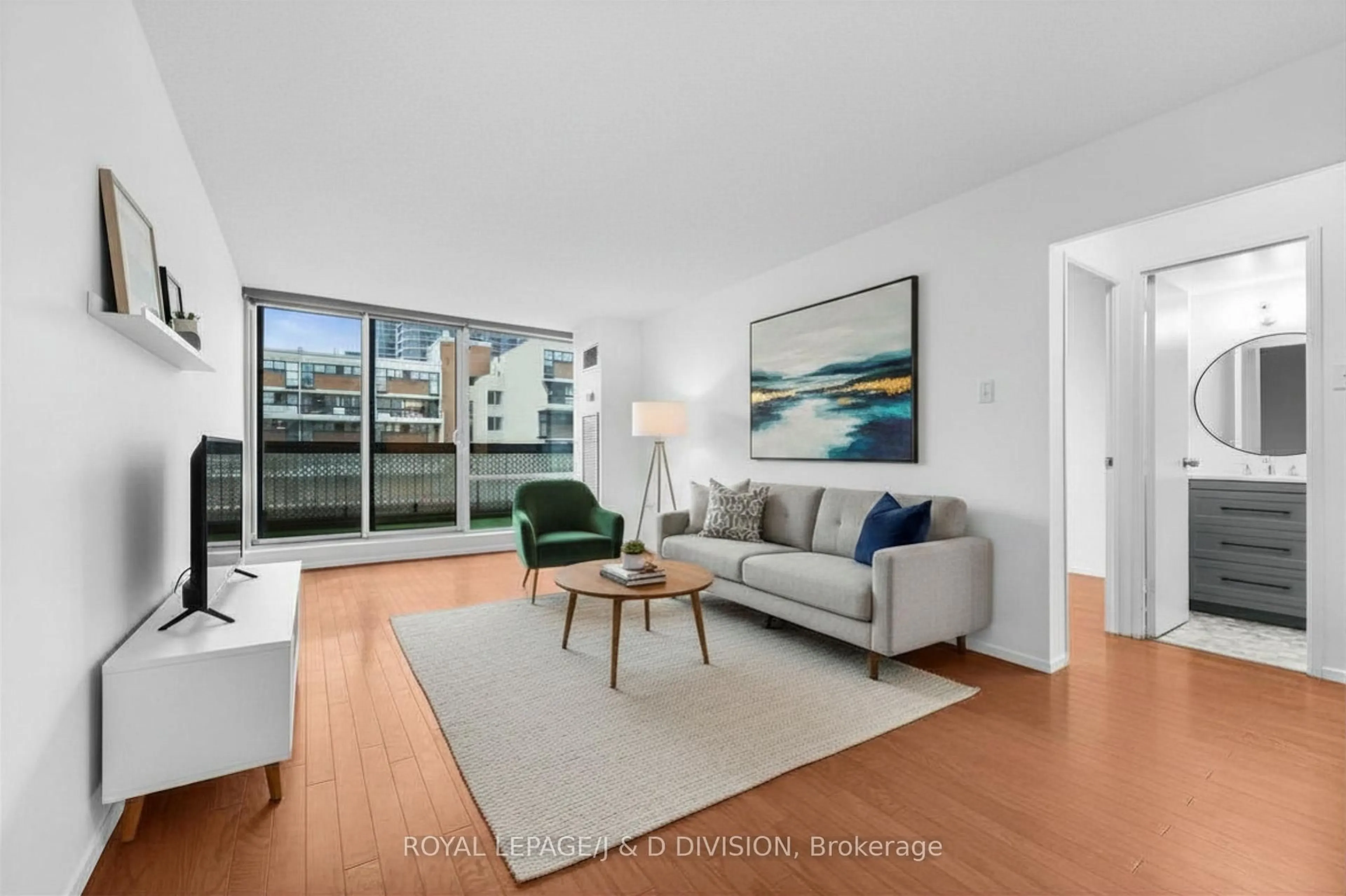 Living room with furniture, unknown for 364 The East Mall #221B, Toronto Ontario M9B 6C5