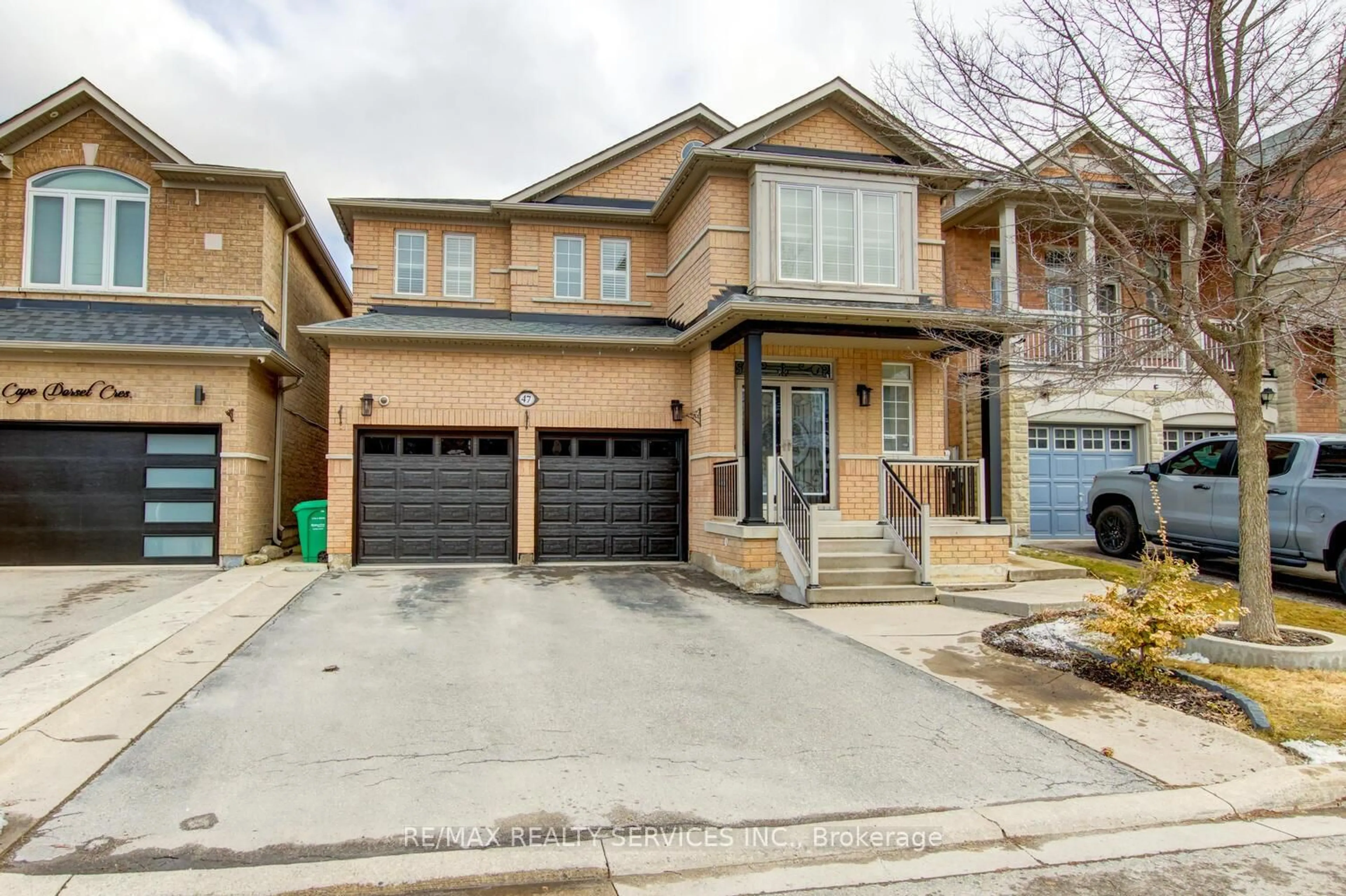 Home with brick exterior material, street for 47 Cape Dorset Cres, Brampton Ontario L6R 3K9