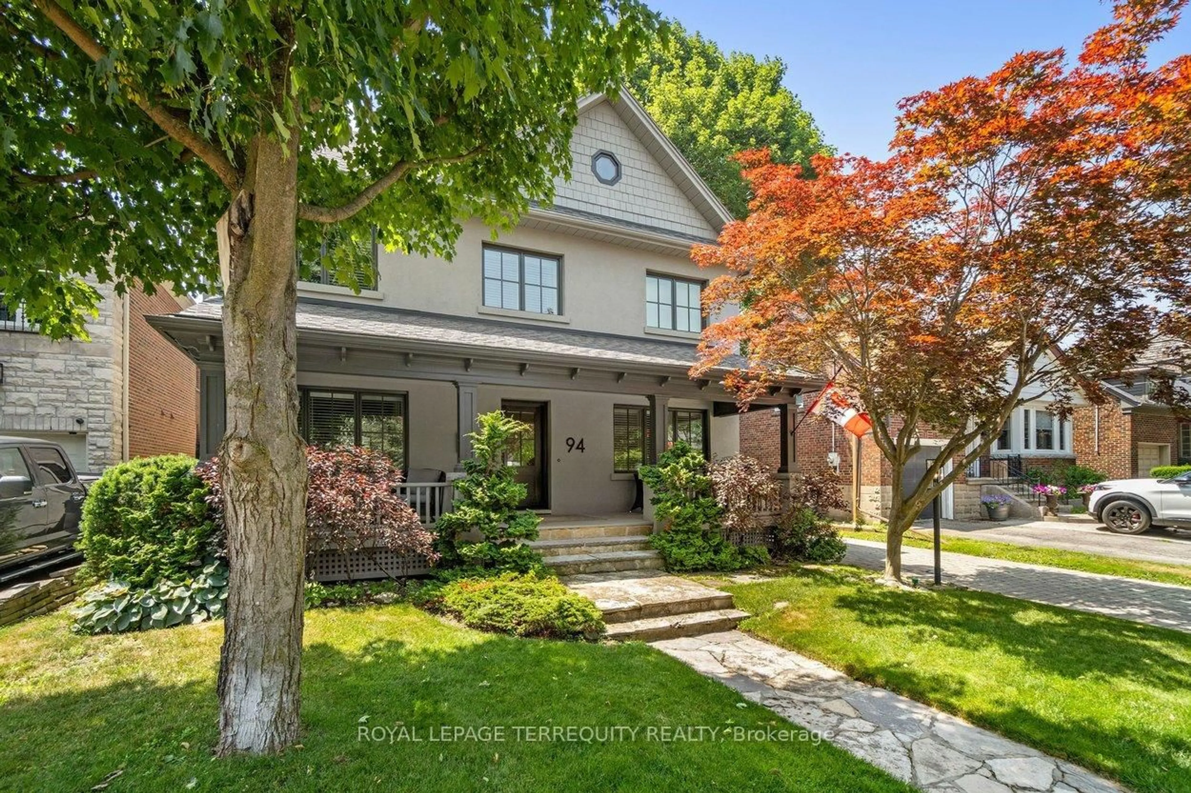 Home with brick exterior material, street for 94 Kingsway Cres, Toronto Ontario M8X 2R9