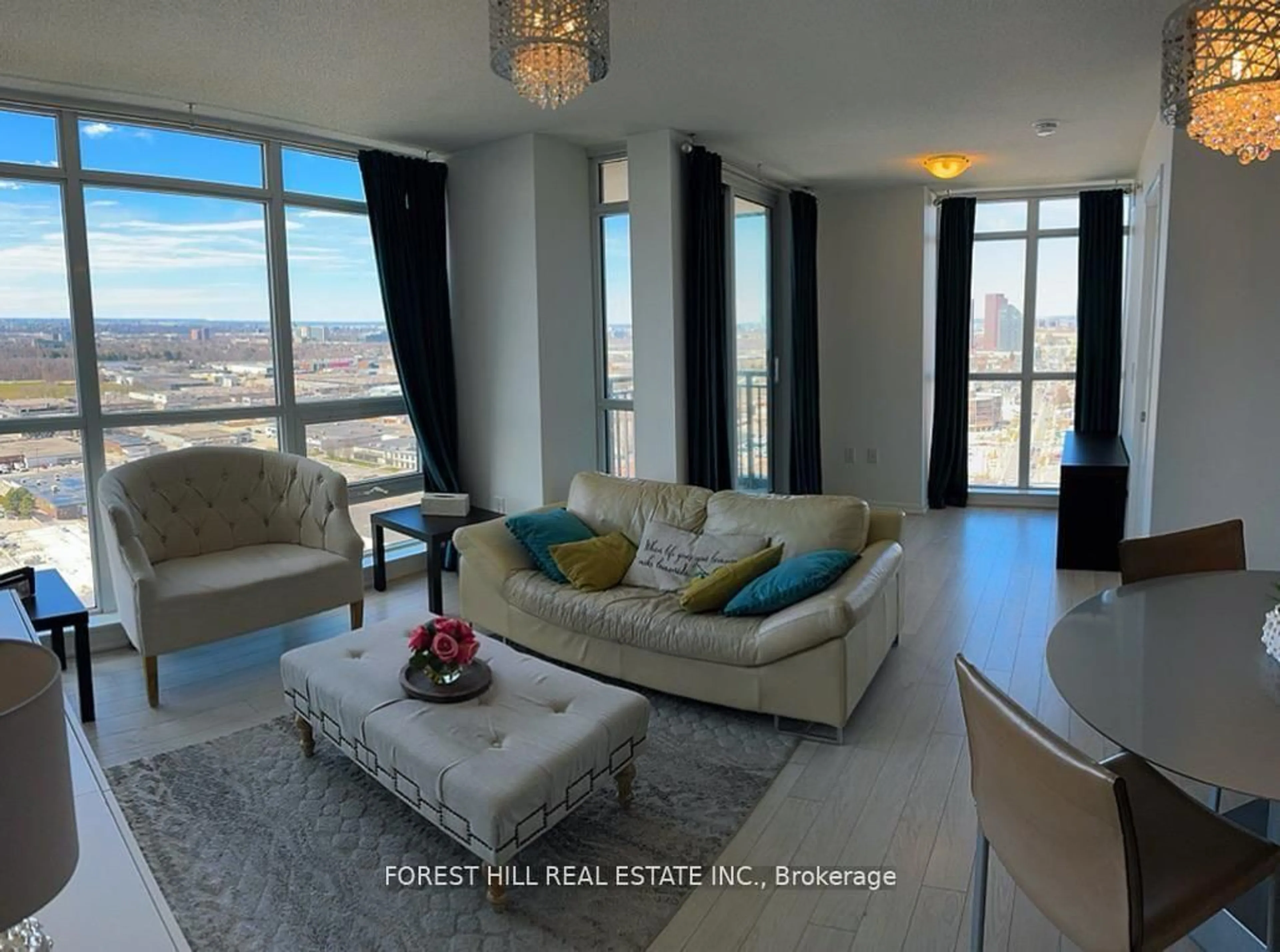 Living room with furniture, unknown for 830 Lawrence Ave #2502, Toronto Ontario M6A 1C3