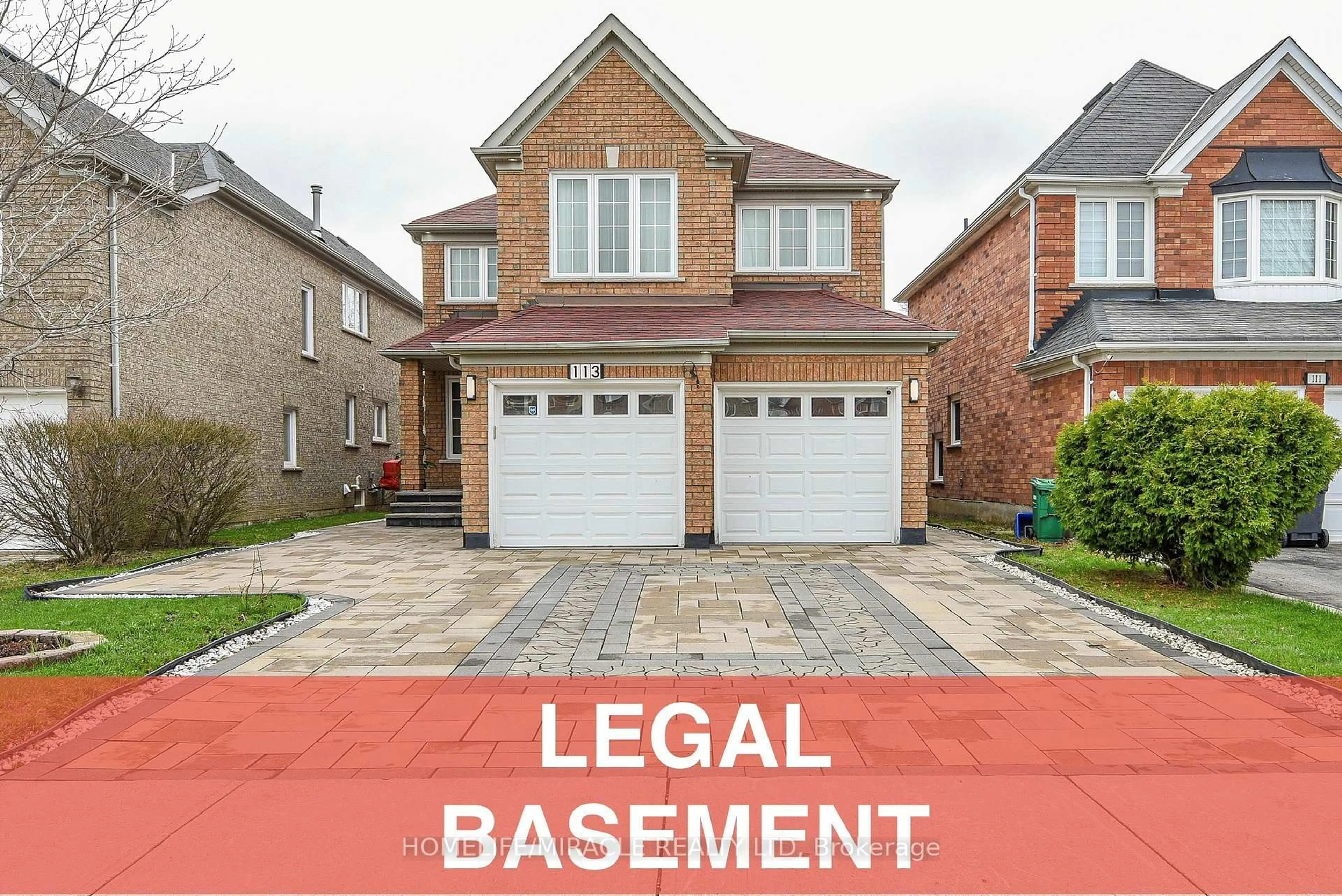 Home with brick exterior material, street for 113 Seclusion Cres, Brampton Ontario L6R 1K8