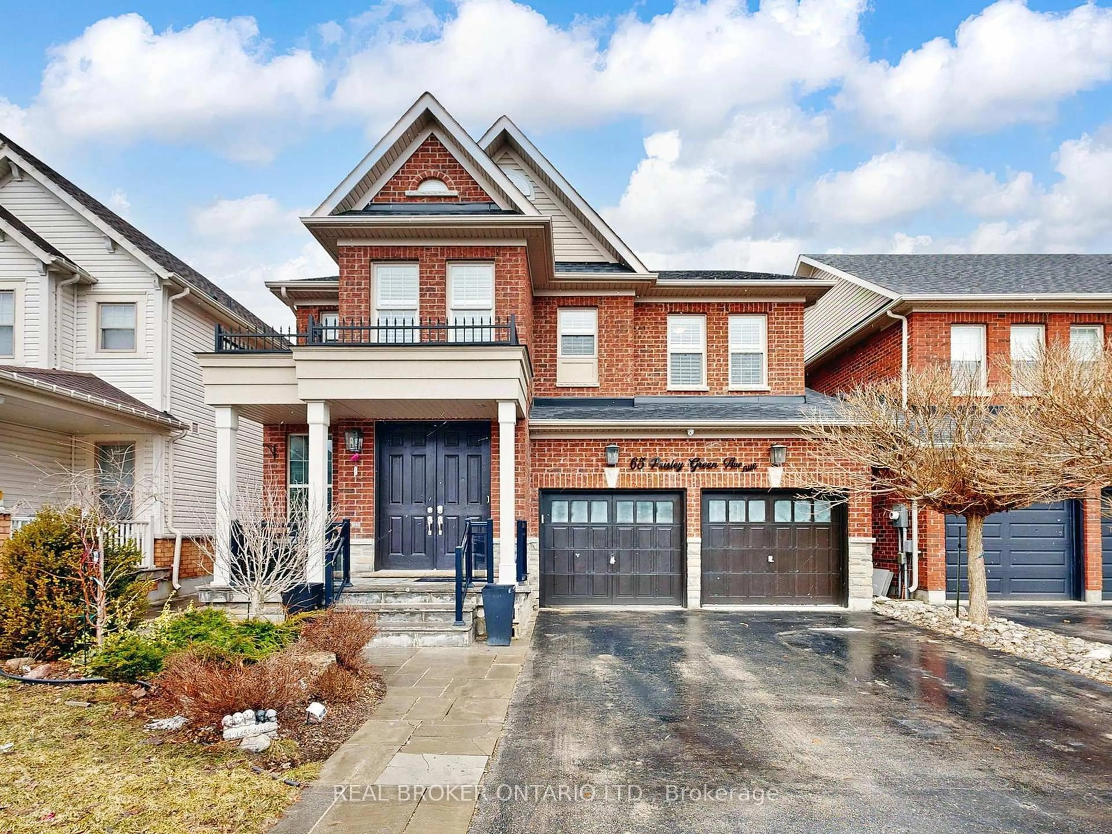 Home with brick exterior material, street for 65 Paisley Green Ave, Caledon Ontario L7C 3S1