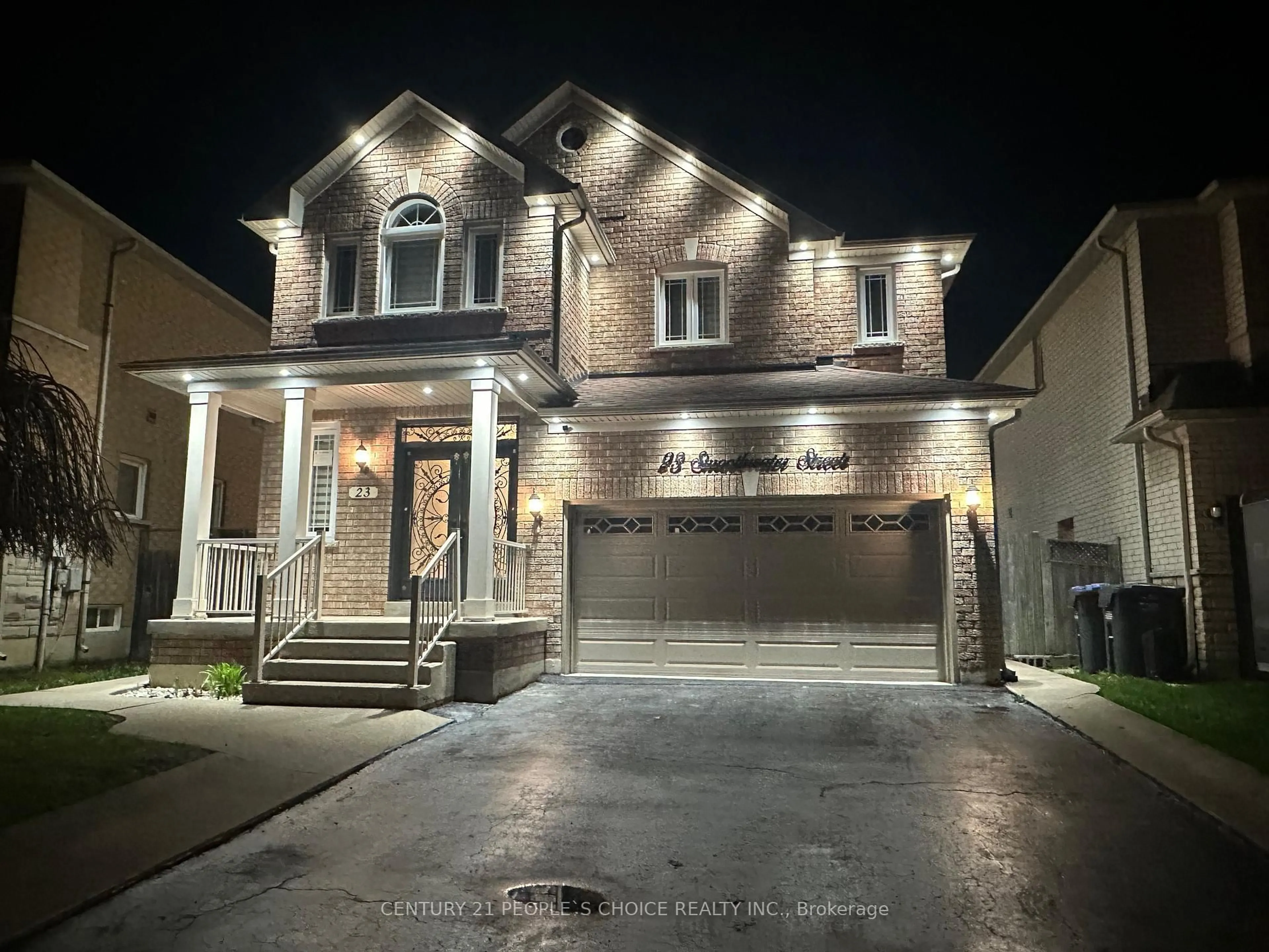 Home with brick exterior material, street for 23 Smoothwater St, Brampton Ontario L6R 2G2