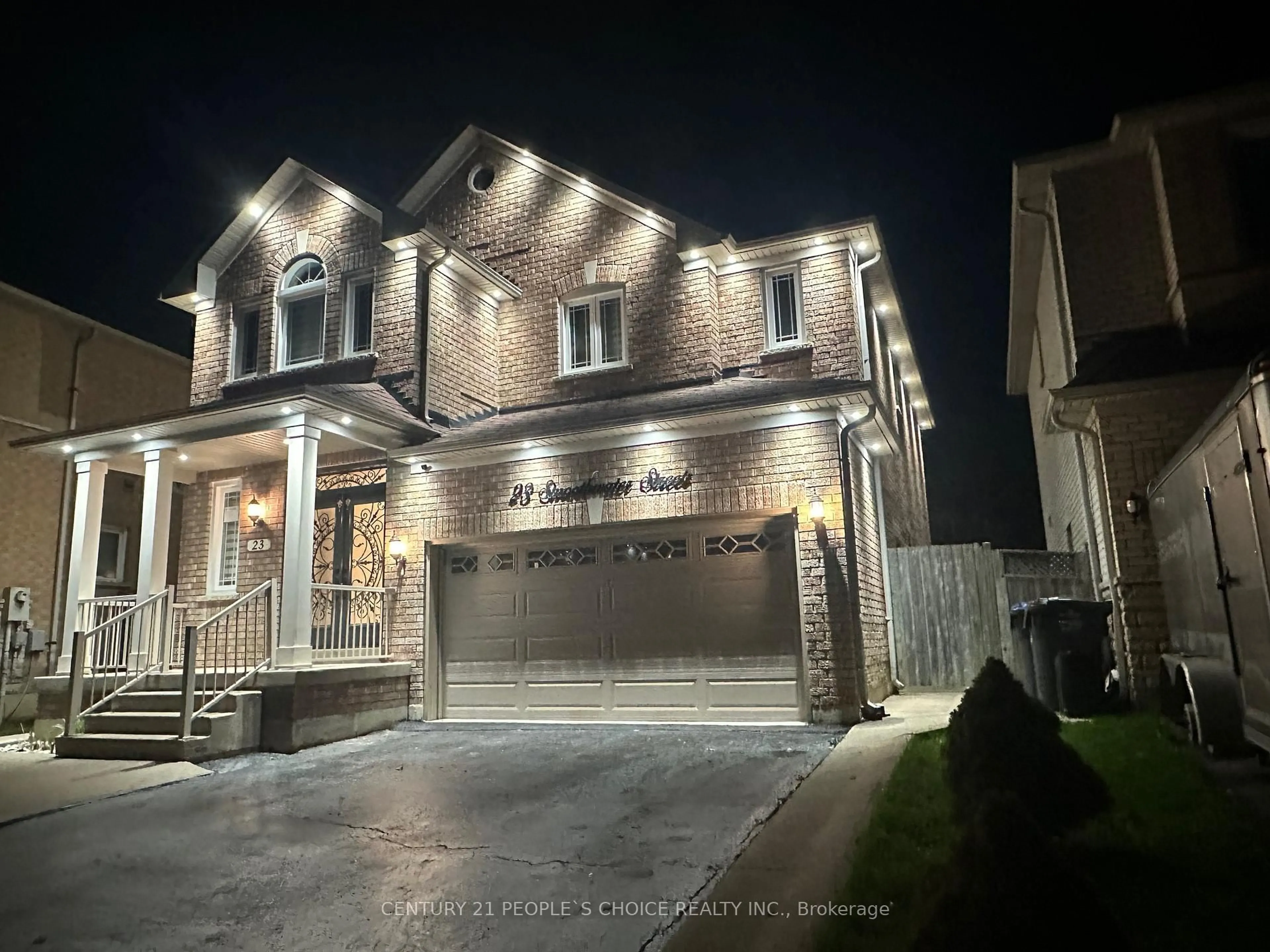 Home with brick exterior material, street for 23 Smoothwater St, Brampton Ontario L6R 2G2