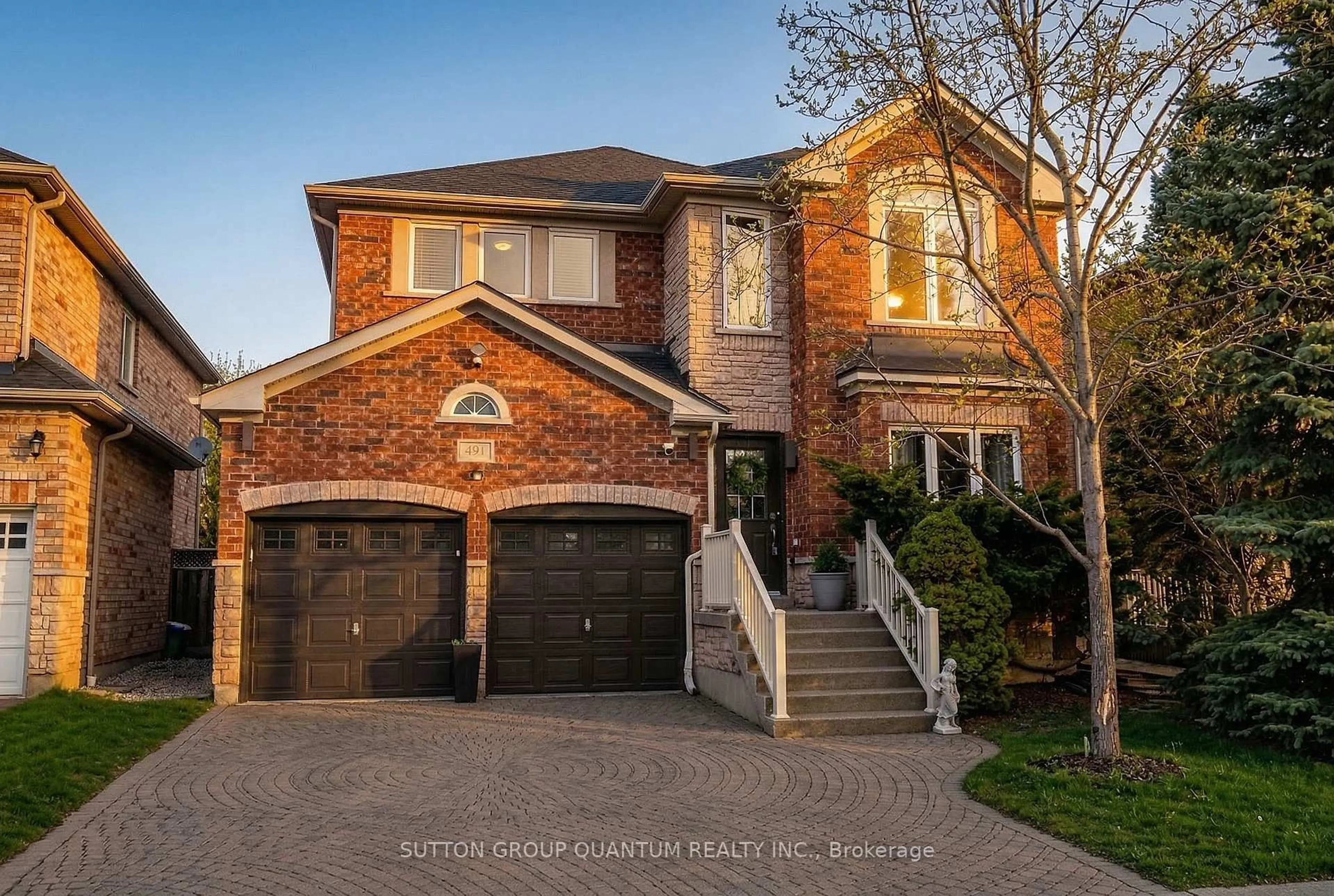 Home with brick exterior material, street for 491 Pettit Tr, Milton Ontario L9T 6N9
