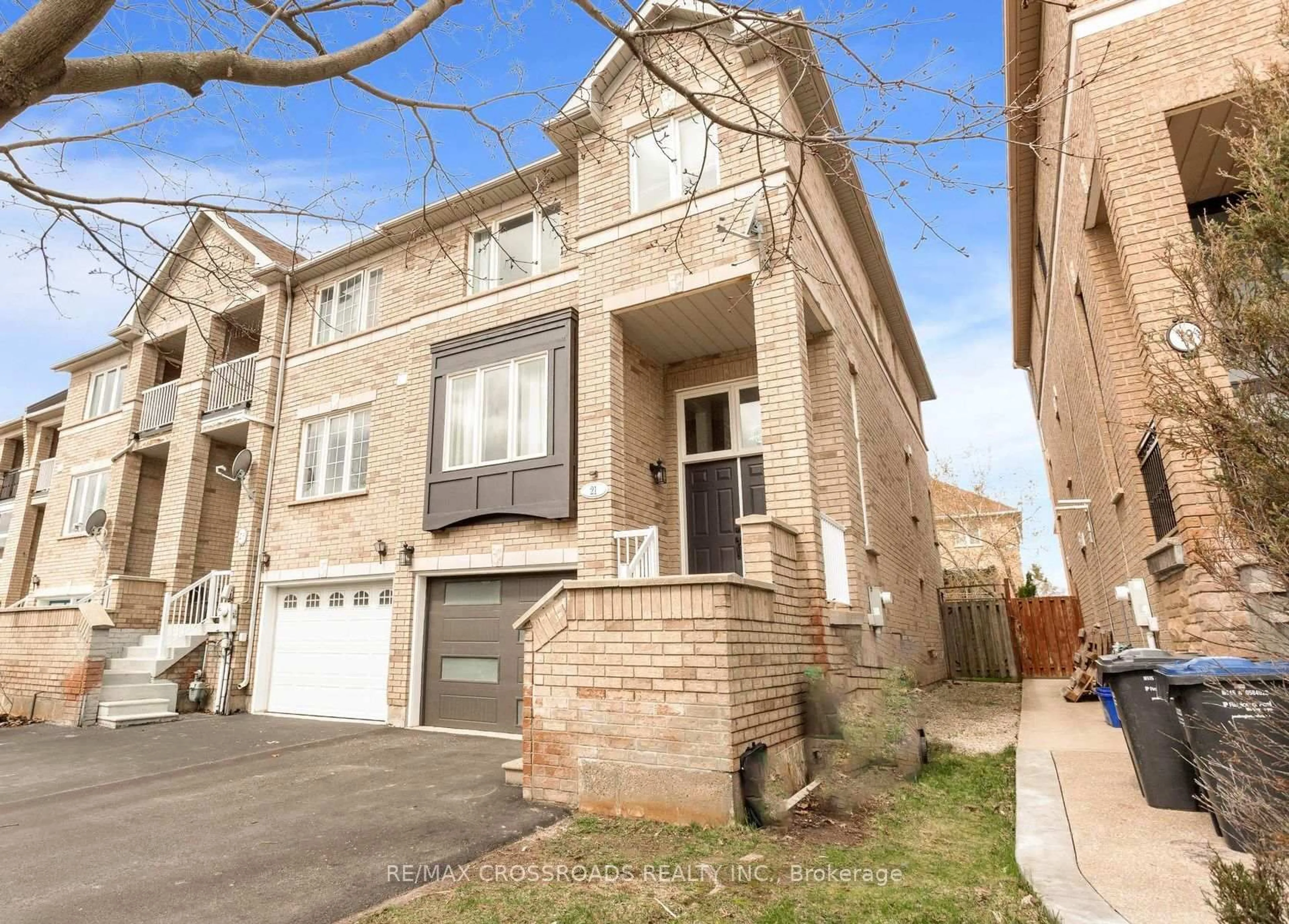 Home with brick exterior material, street for 21 Cedarvalley Blvd, Brampton Ontario L7A 1N7