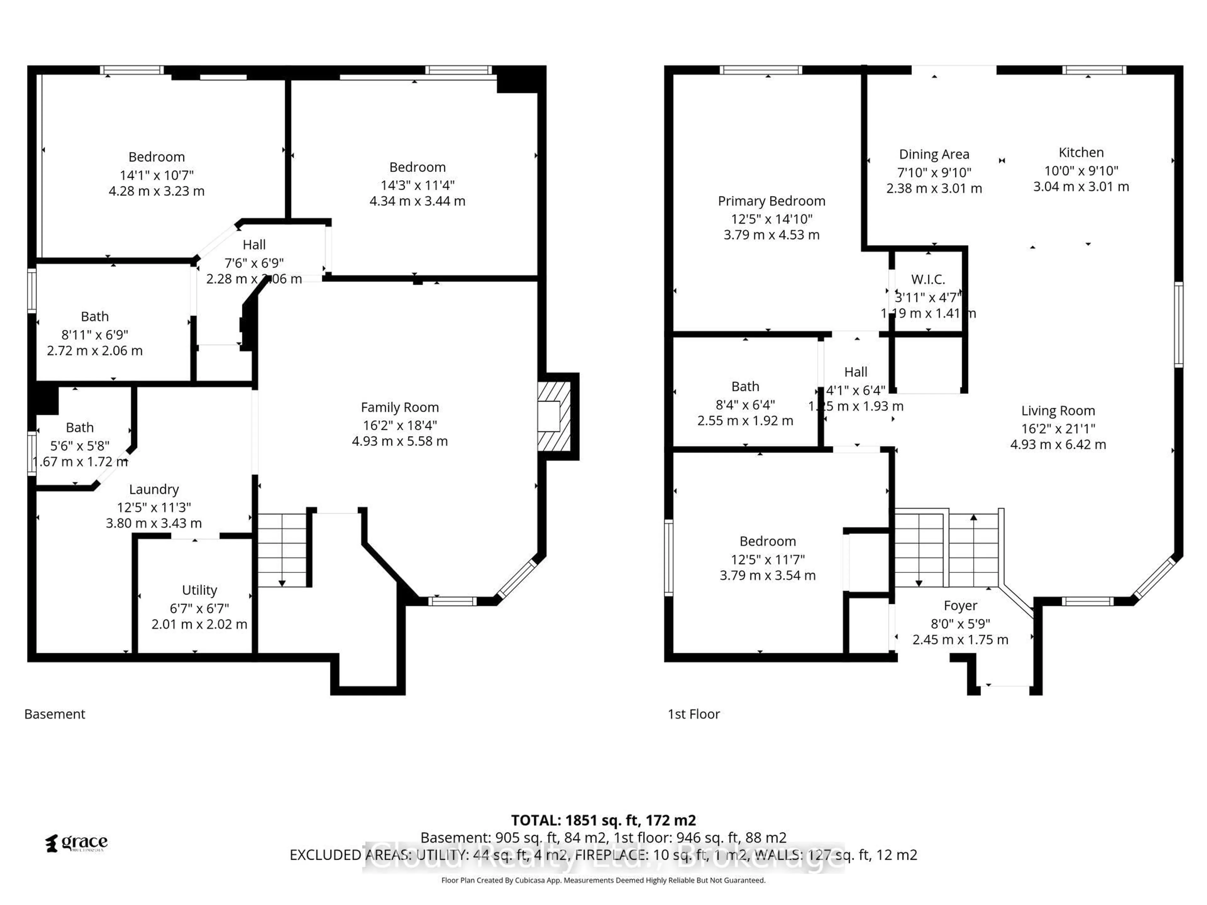 Floor plan for 1370 Pickwick Dr, Mississauga Ontario L5V 2H4