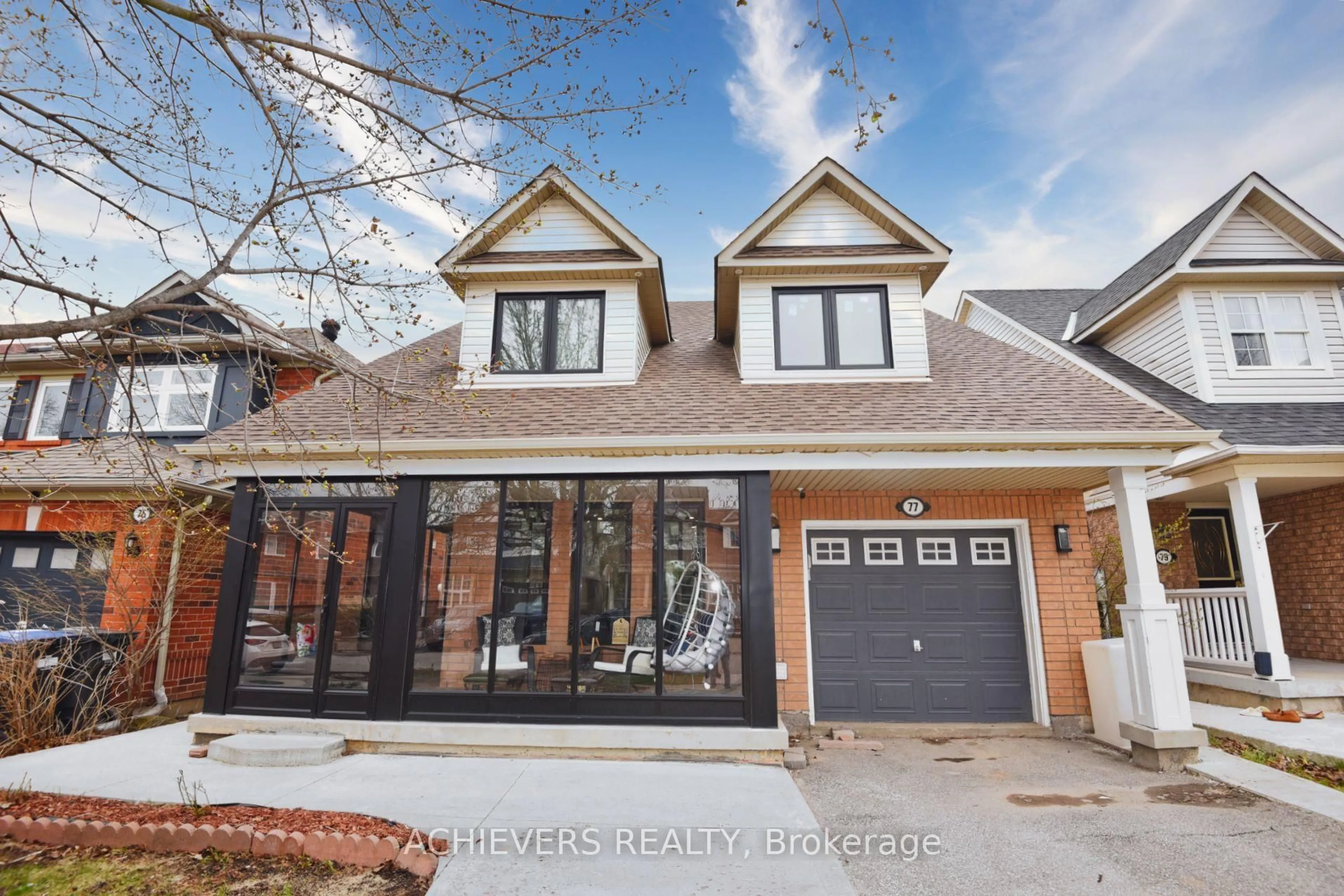 Home with brick exterior material, street for 77 Thorpe Cres, Brampton Ontario L7A 1P8