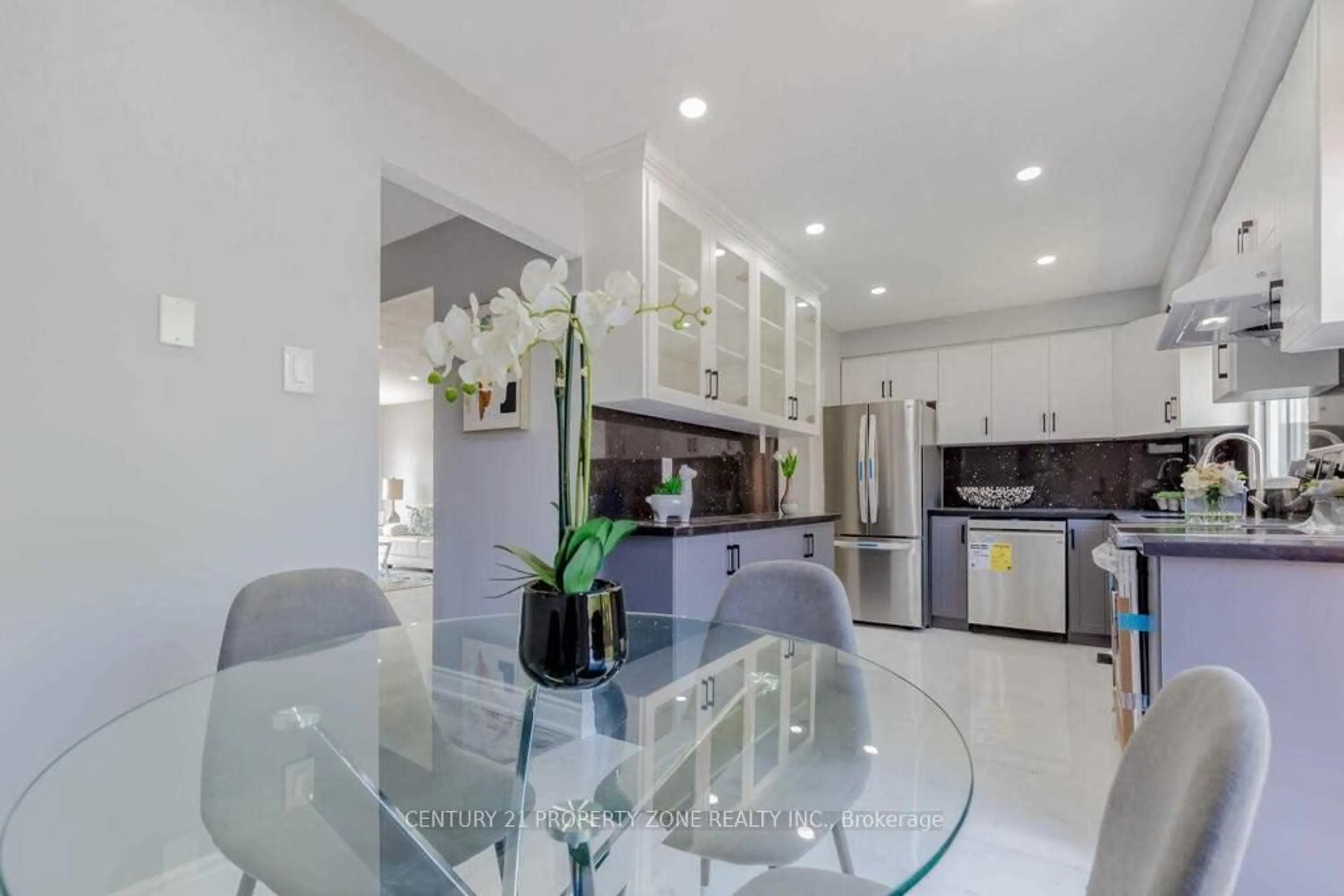 Open concept kitchen, ceramic/tile floor for 8 Norbrook Cres, Toronto Ontario M9V 4P8