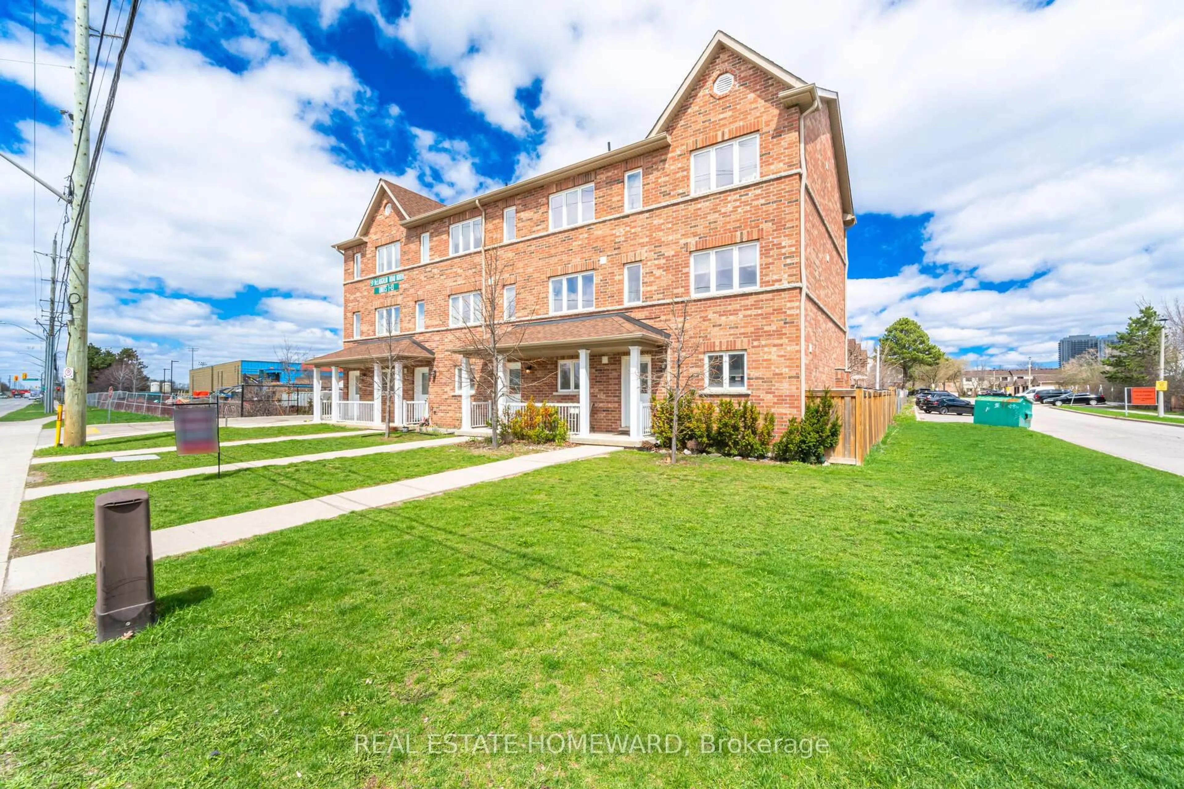 A pic from outside/outdoor area/front of a property/back of a property/a pic from drone, unknown for 59 Mclaughlin Rd #2, Brampton Ontario L6X 1Y7