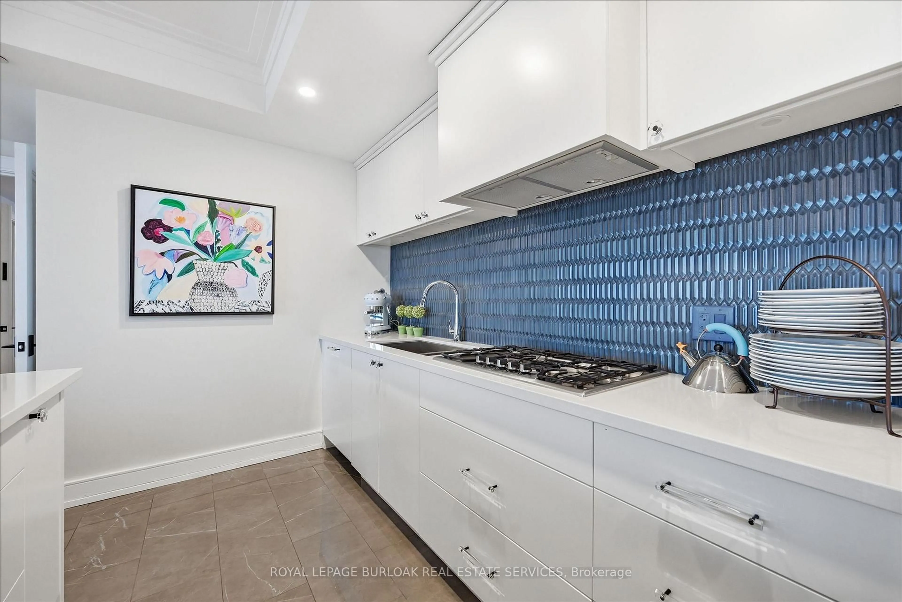 Contemporary kitchen, ceramic/tile floor for 2060 Lakeshore Rd #1501, Burlington Ontario L7R 5A1