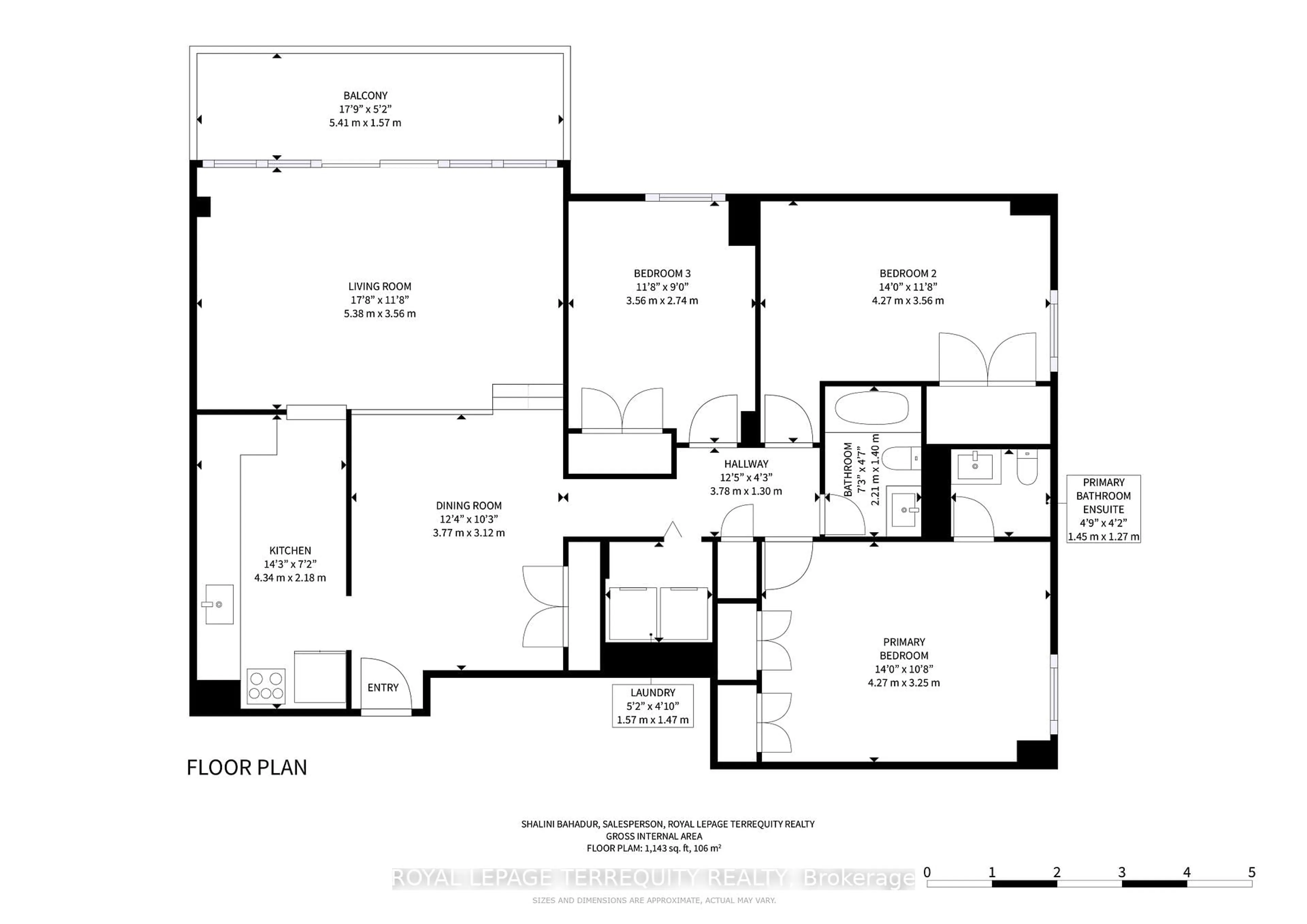 Floor plan for 455 Sentinel Rd #1410, Toronto Ontario M3J 1V5