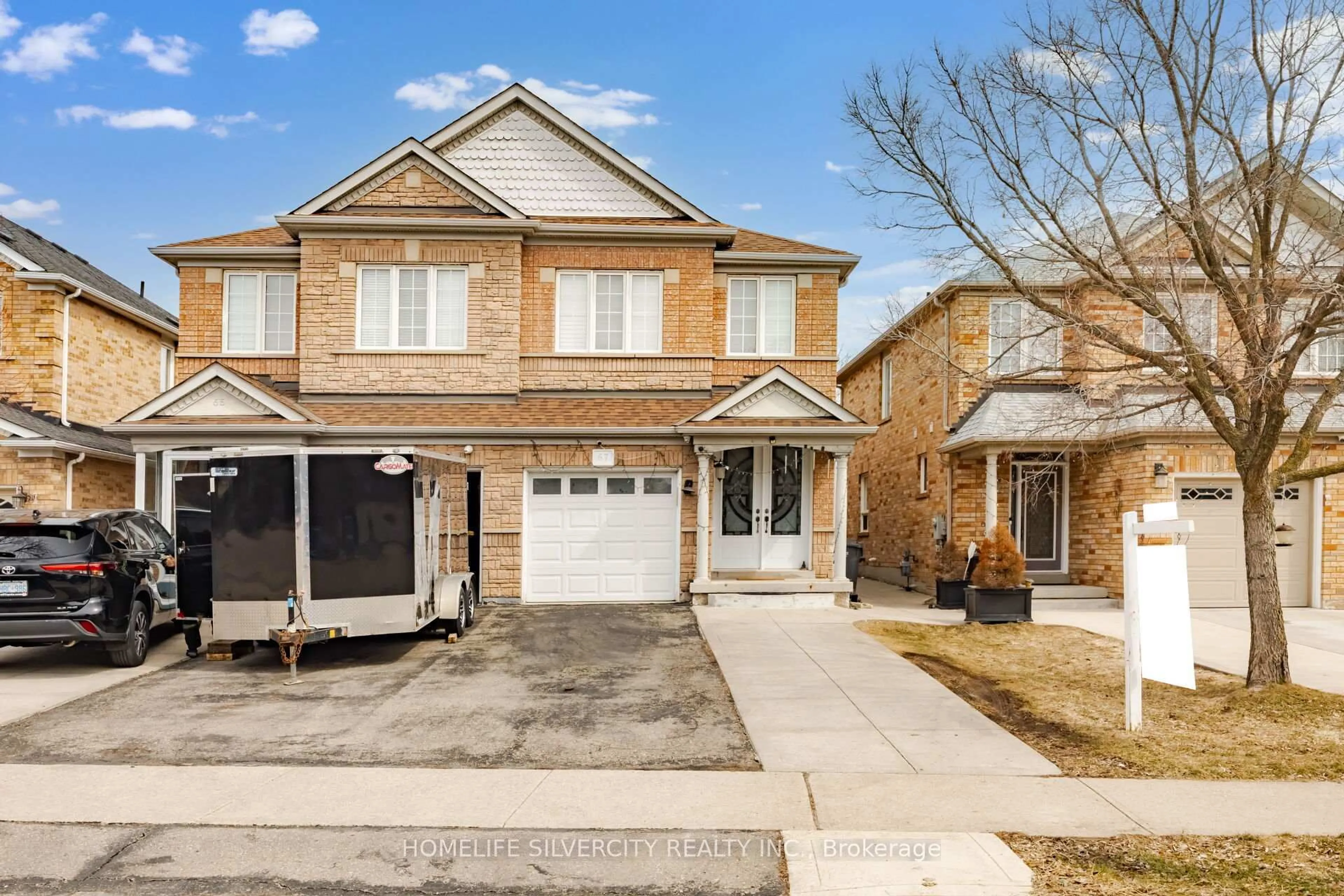 Home with brick exterior material, street for 67 Sweet Clover Cres, Brampton Ontario L6R 3A1