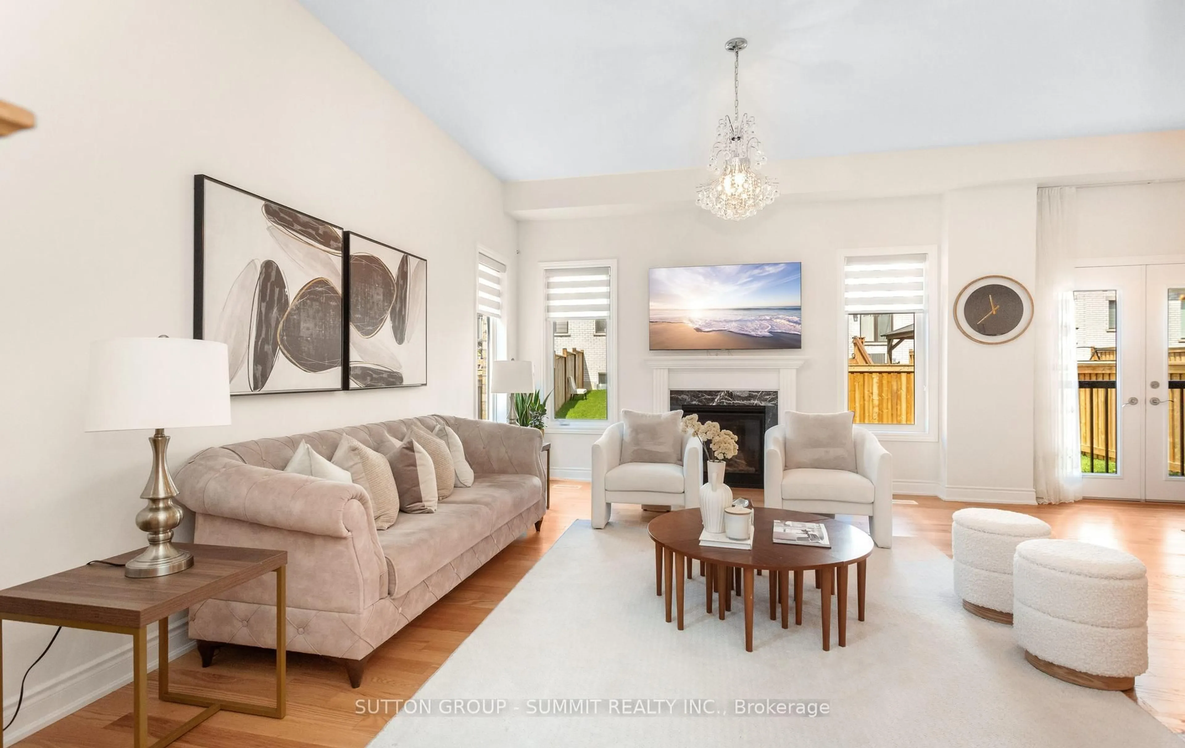 Living room with furniture, unknown for 3470 Clayton Tr, Oakville Ontario L6H 0Y9