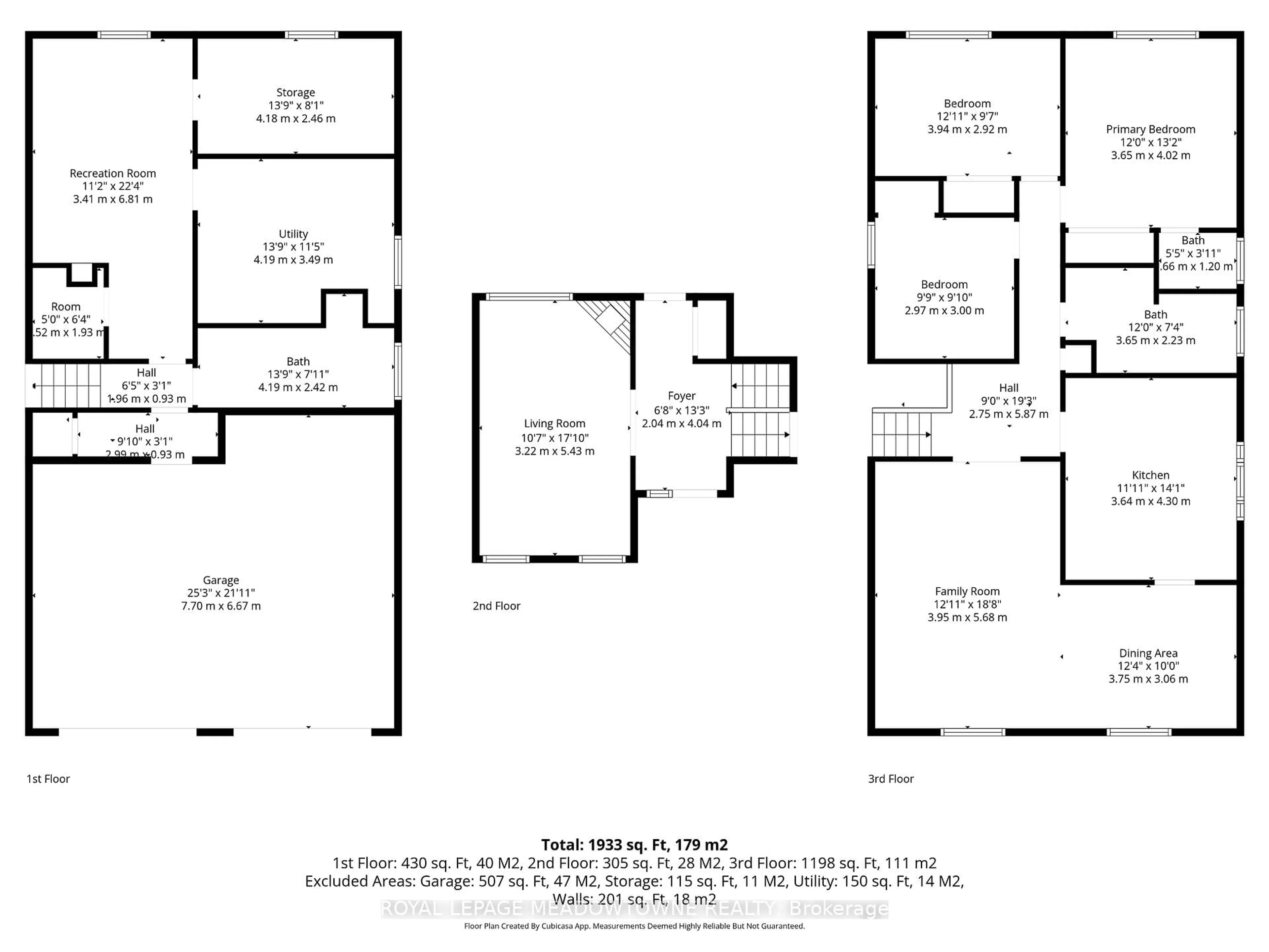 Floor plan for 82 Mary St, Halton Hills Ontario L7G 4V6