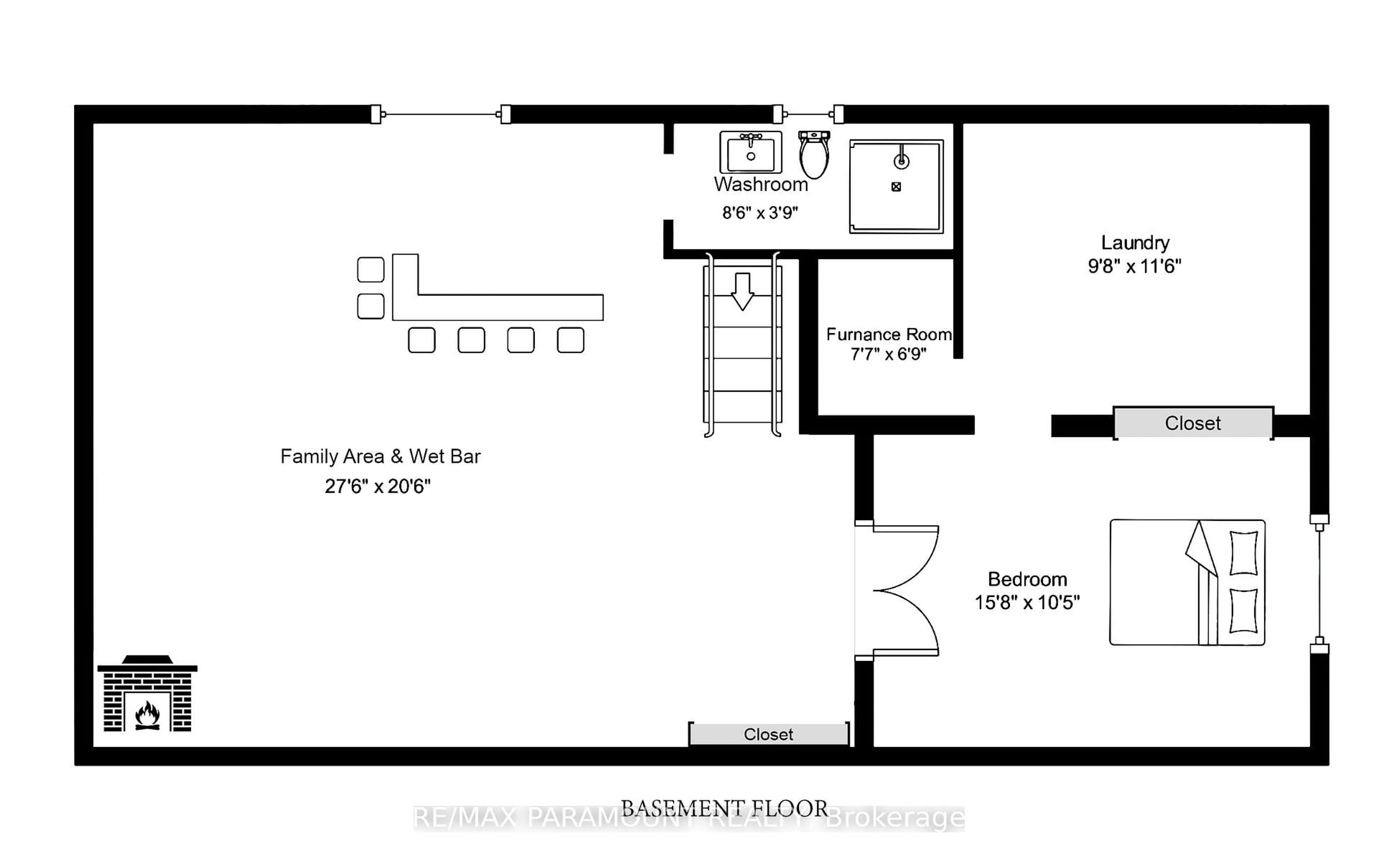 Floor plan for 202 ARCHDEKIN Dr, Brampton Ontario L6V 1Z1