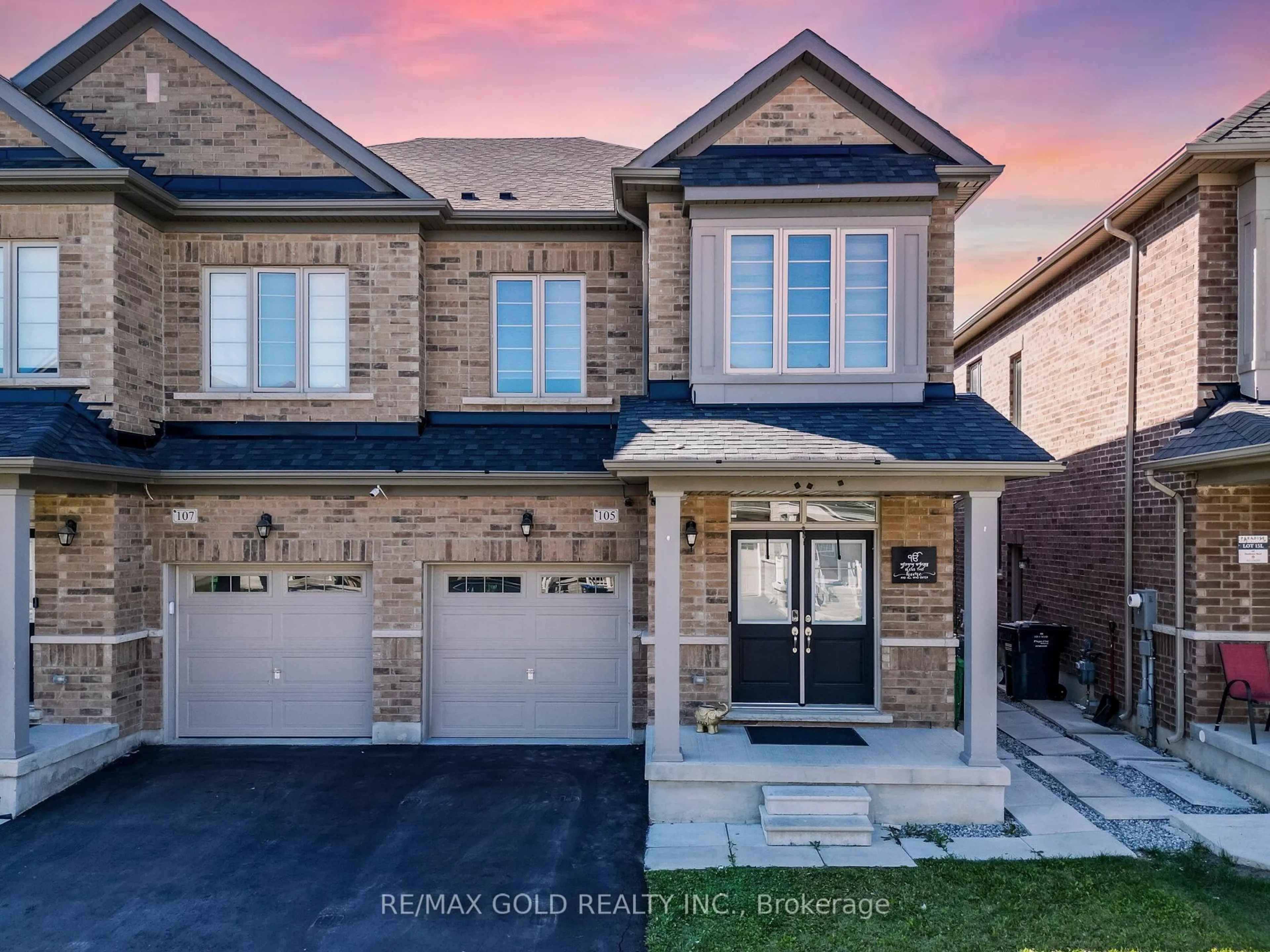 Home with brick exterior material, street for 105 Boathouse Rd, Brampton Ontario L7A 5B7