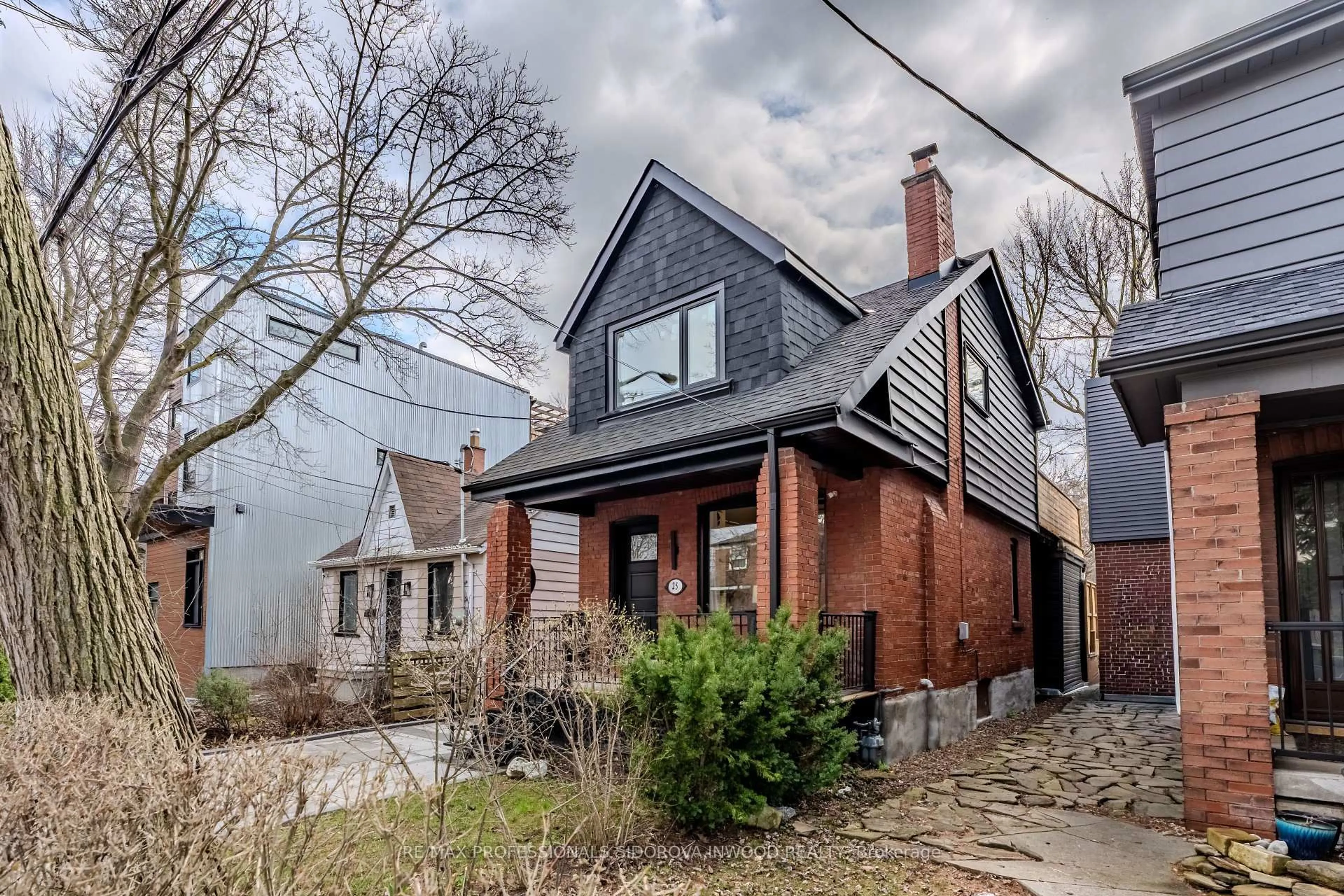 Home with brick exterior material, street for 25 Warren Cres, Toronto Ontario M6S 4S1
