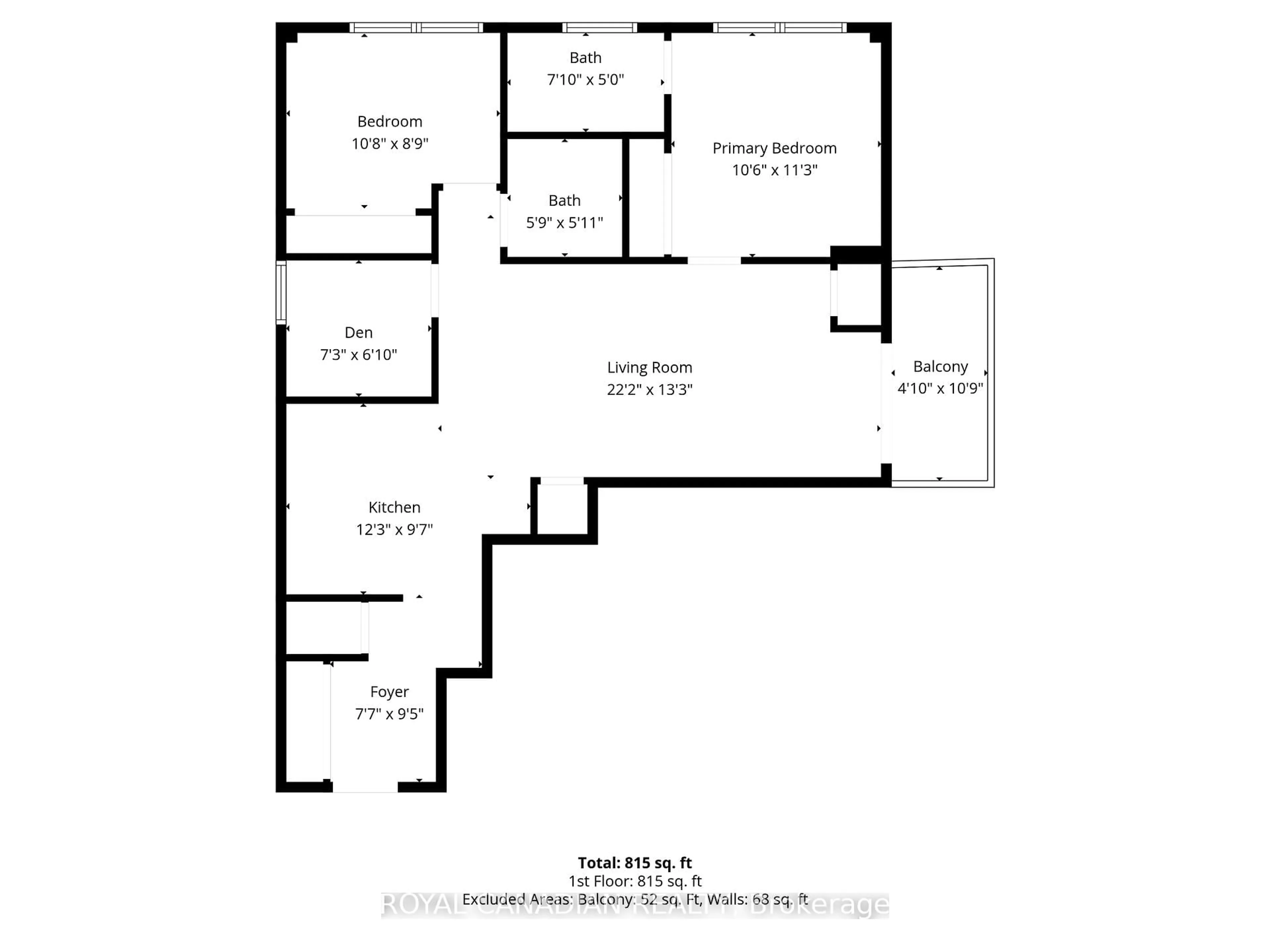 Floor plan for 7405 Goreway Dr #619, Mississauga Ontario L4T 0A3