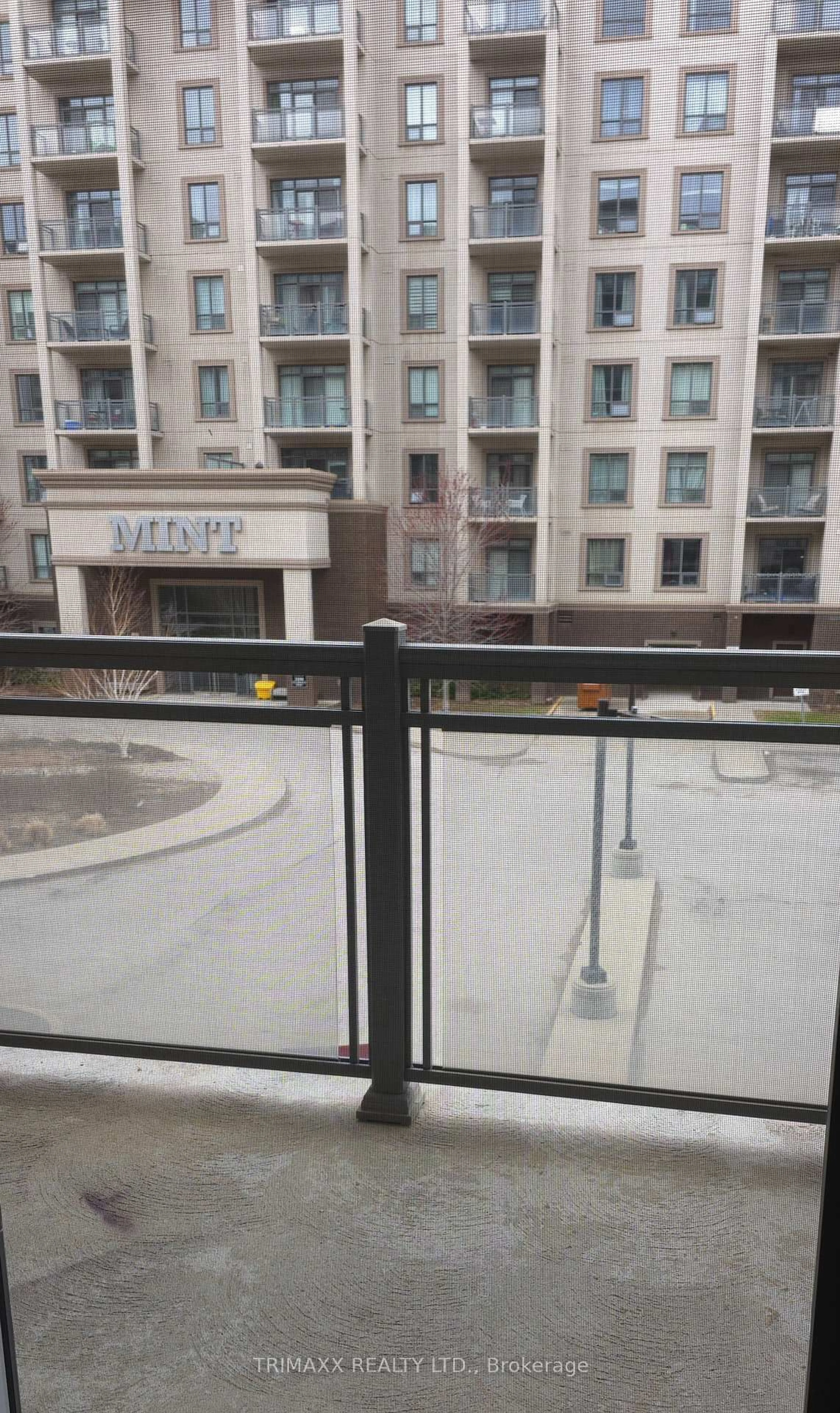 Balcony in the apartment, city buildings view from balcony for 2486 Old Bronte Rd #202, Oakville Ontario L6M 4J2