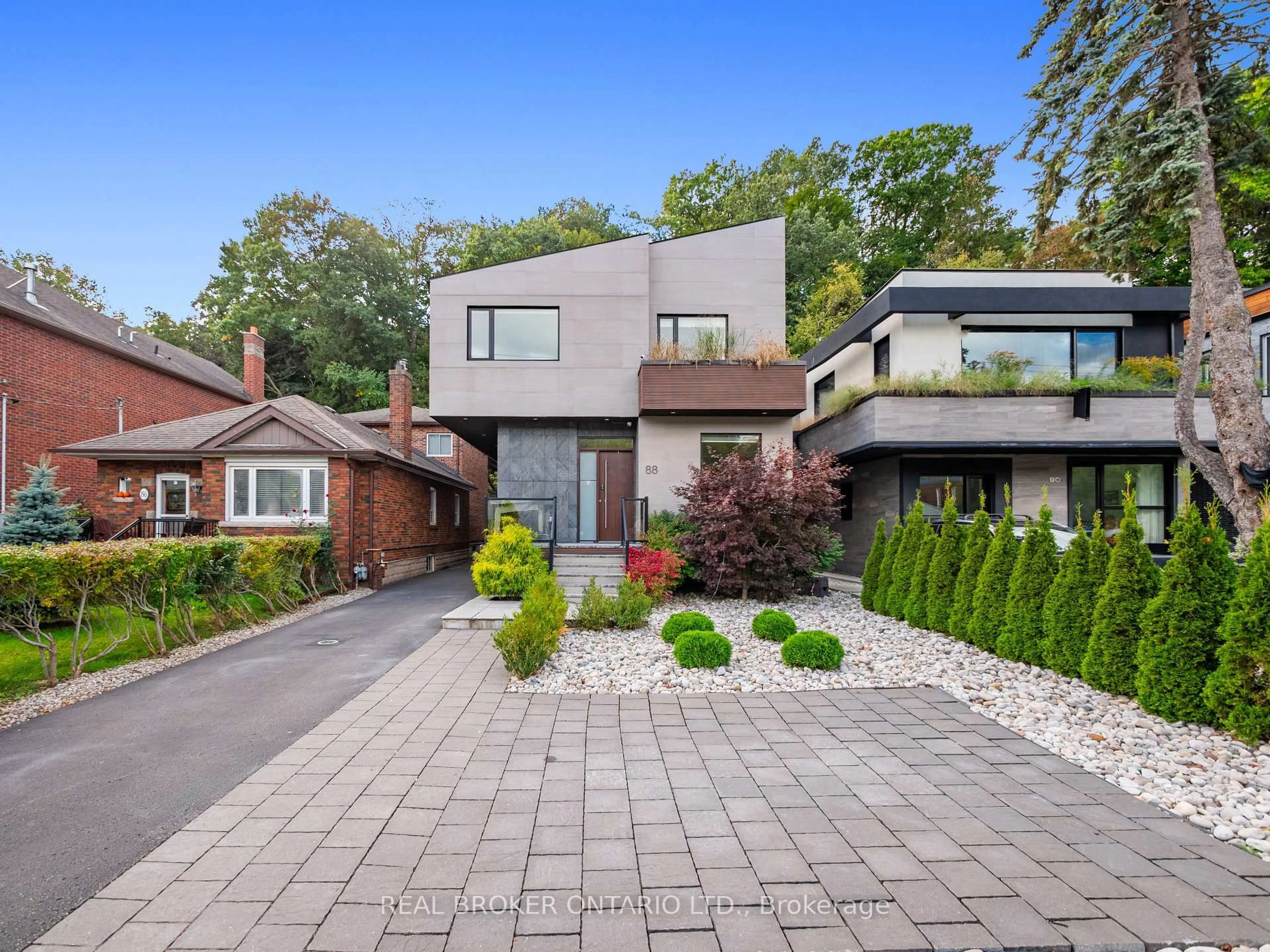 Home with brick exterior material, street for 88 South Kingsway Way, Toronto Ontario M6S 3T3